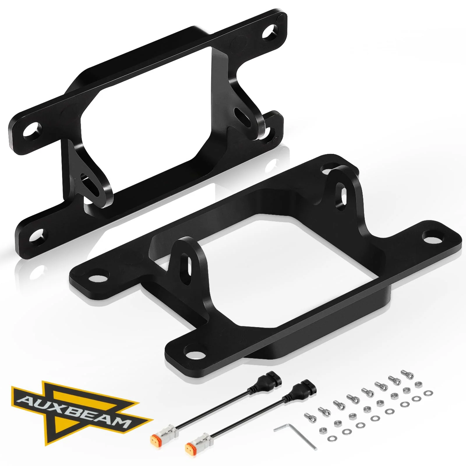Auxbeam Color Play Series Fog Light Mounting Brackets for Ford Honda Nissan Subaru Acura, Off Road Lights Mounting Kit, Pair, (Lights Not Included) Color Play 3" Brackets ZD000871