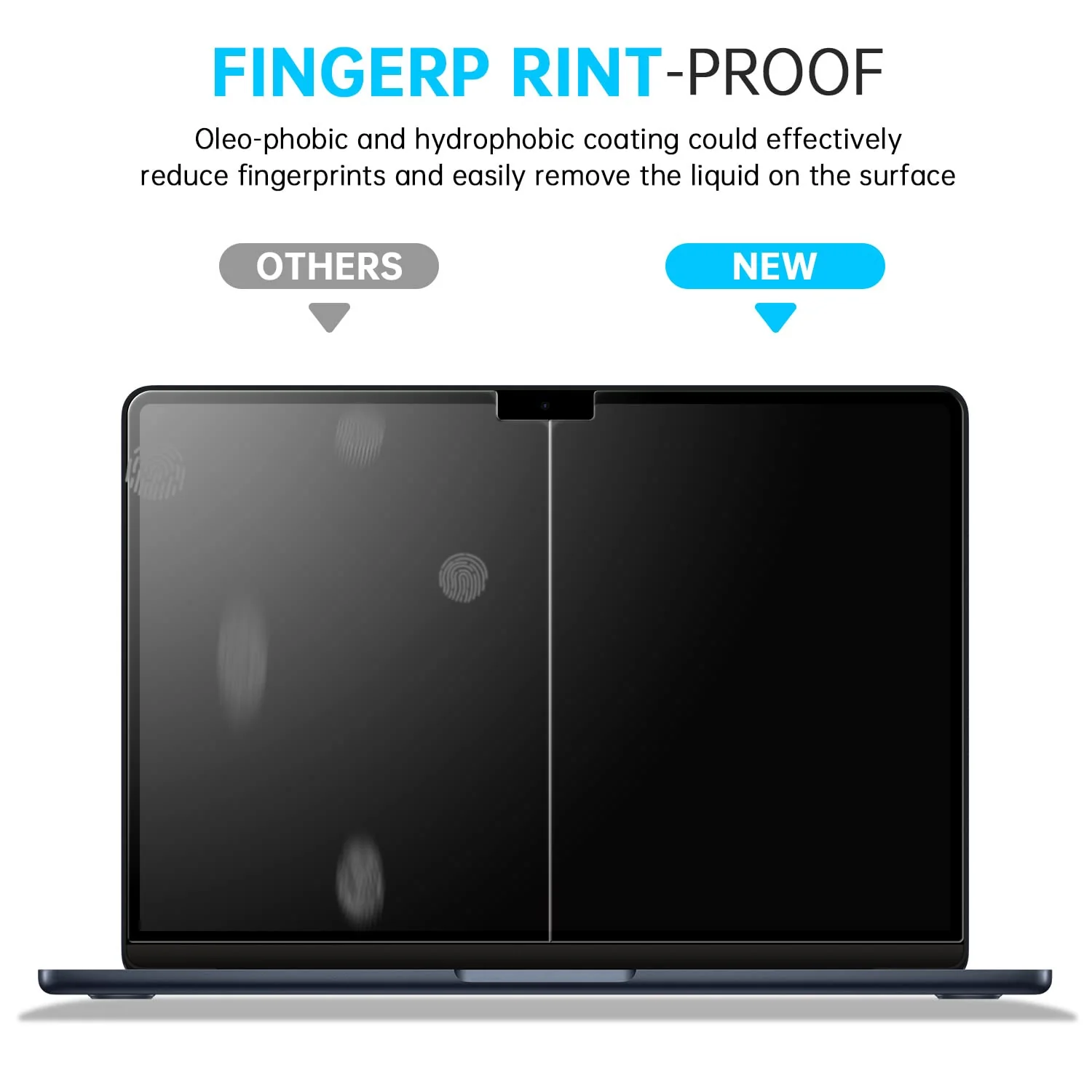 avakot 2 Pack MacBook Air 13.6 Inch Screen Protector Tempered Glass 2022| Macbook Air M2 Screen Protector 13.6 Ultra Thin Tempered Film for MacBook Air 13.6 M2 Touch Sensitive Scratch Resistant - Image 3