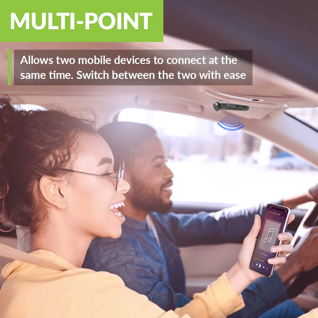Avantree Roadtrip - Bluetooth Speaker & Wireless FM Transmitter Kit 2-in-1 for Cars with Hands-Free 6W Speakerphones, Built-in Mic, and Multipoint Cell Phone Connections - Image 7