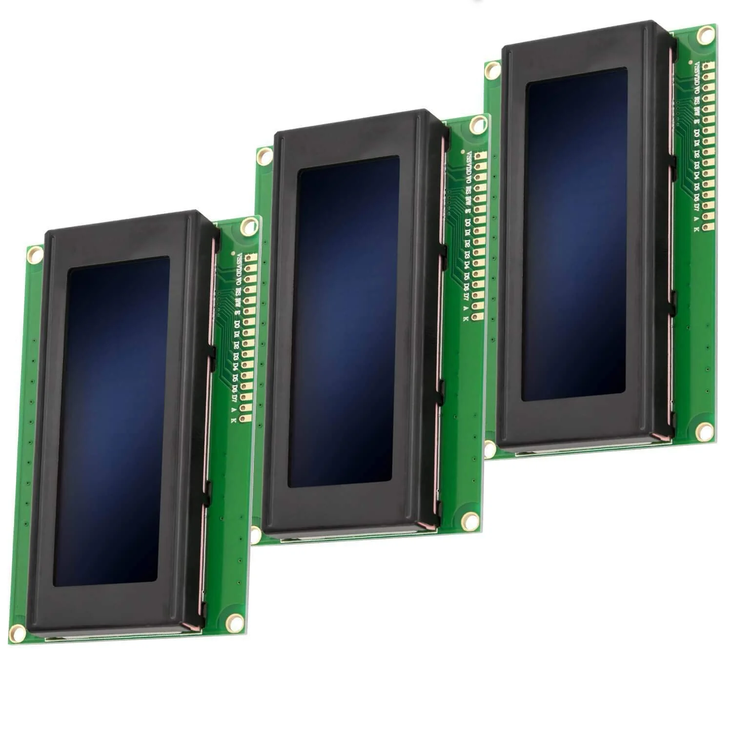 AZDelivery 3 x HD44780 2004 LCD Display 4 x 20 Characters with Blue Background and White Characters Compatible with Arduino and Raspberry Pi Includes E-Book