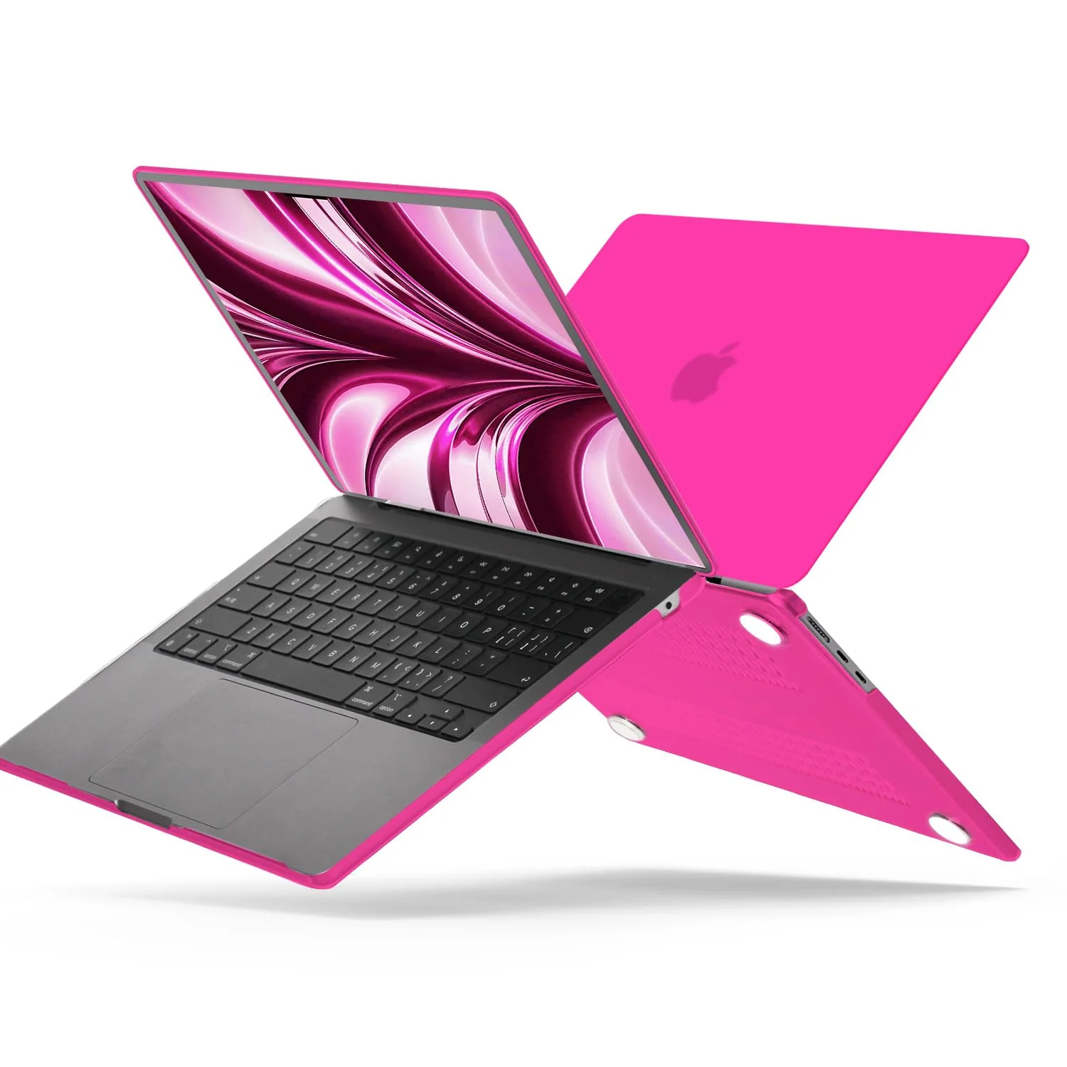 B BELK Compatible with MacBook Air 13.6 inch Case 2024 2023 2022 Release M3 A3113 M2 A2681 with Liquid Retina Display, Plastic Hard Shell Case + Keyboard Cover + Screen Protector, Hot Pink - Image 7