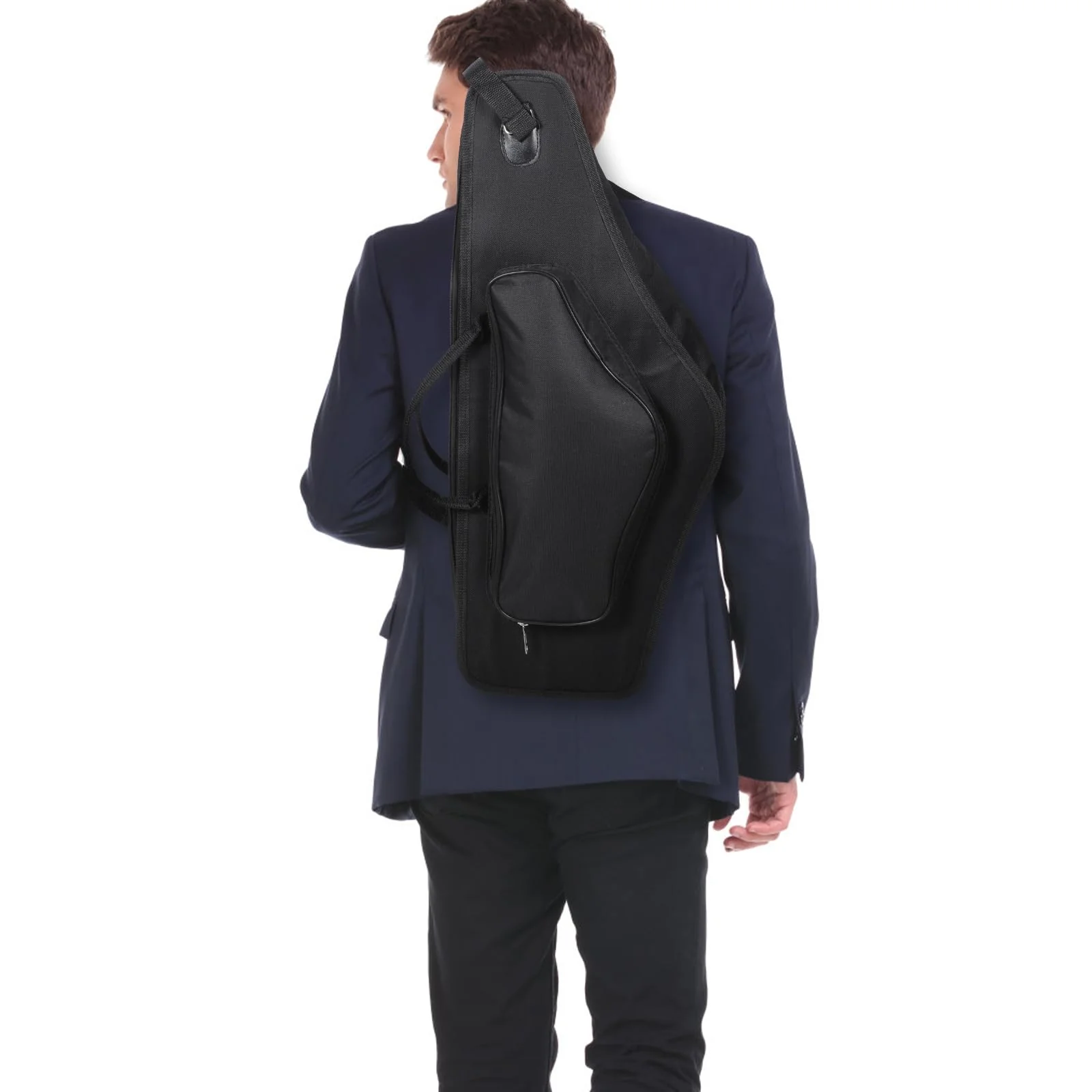 Backpacking Accessories Organizer Travel Accessories Alto Flute Alto Saxophone Instrument Accessories Alto Sax Bag Saxophone Case with Shoulder Strap Instrument Bag Black - Image 2