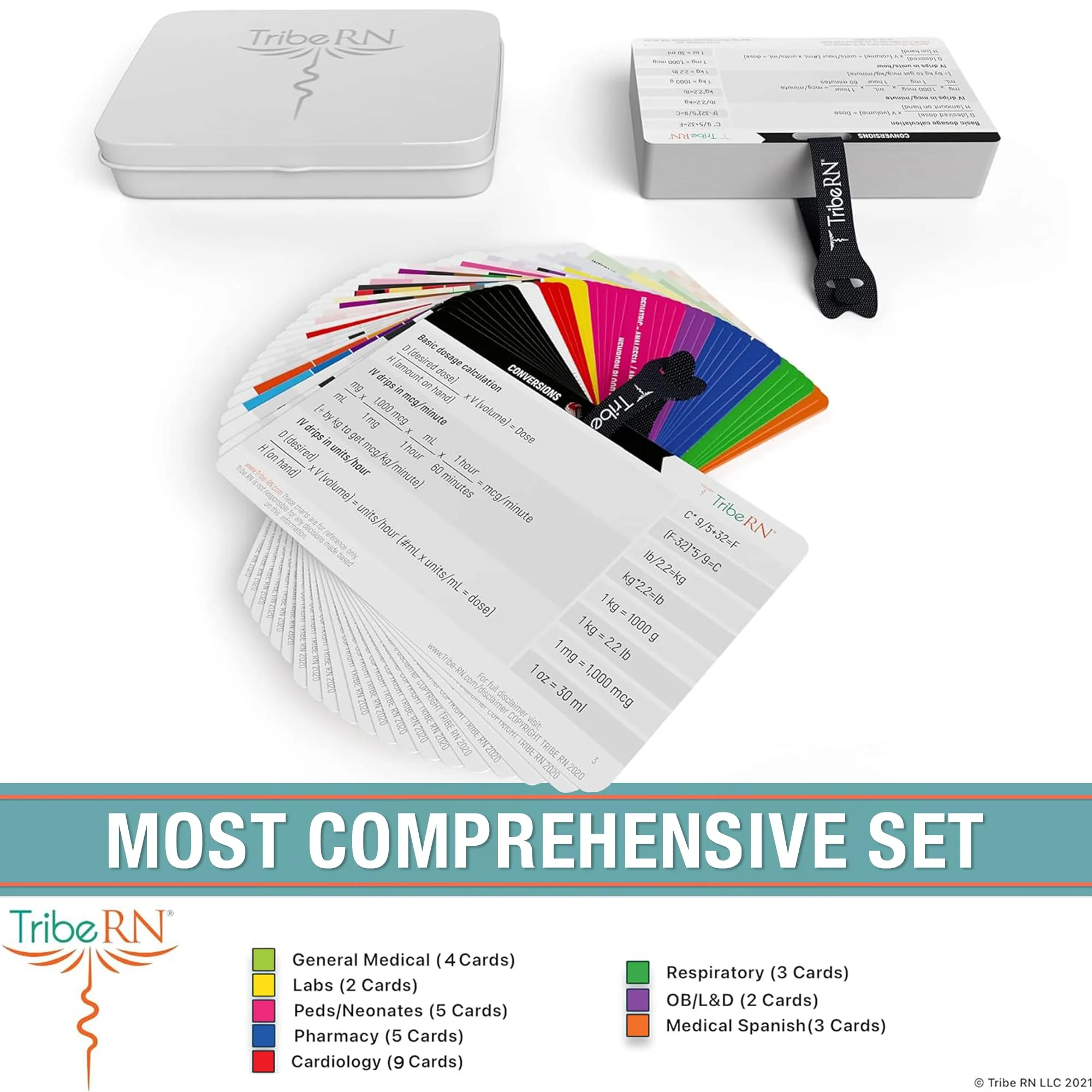 BadgeGuru Nursing Badge Reference Cards - 33 Double Sided Nurse Badge Cards - 66 Cheat Sheets, Nursing School Essentials, Nursing Students, New Nurses 33-Card Set Standard - Image 3