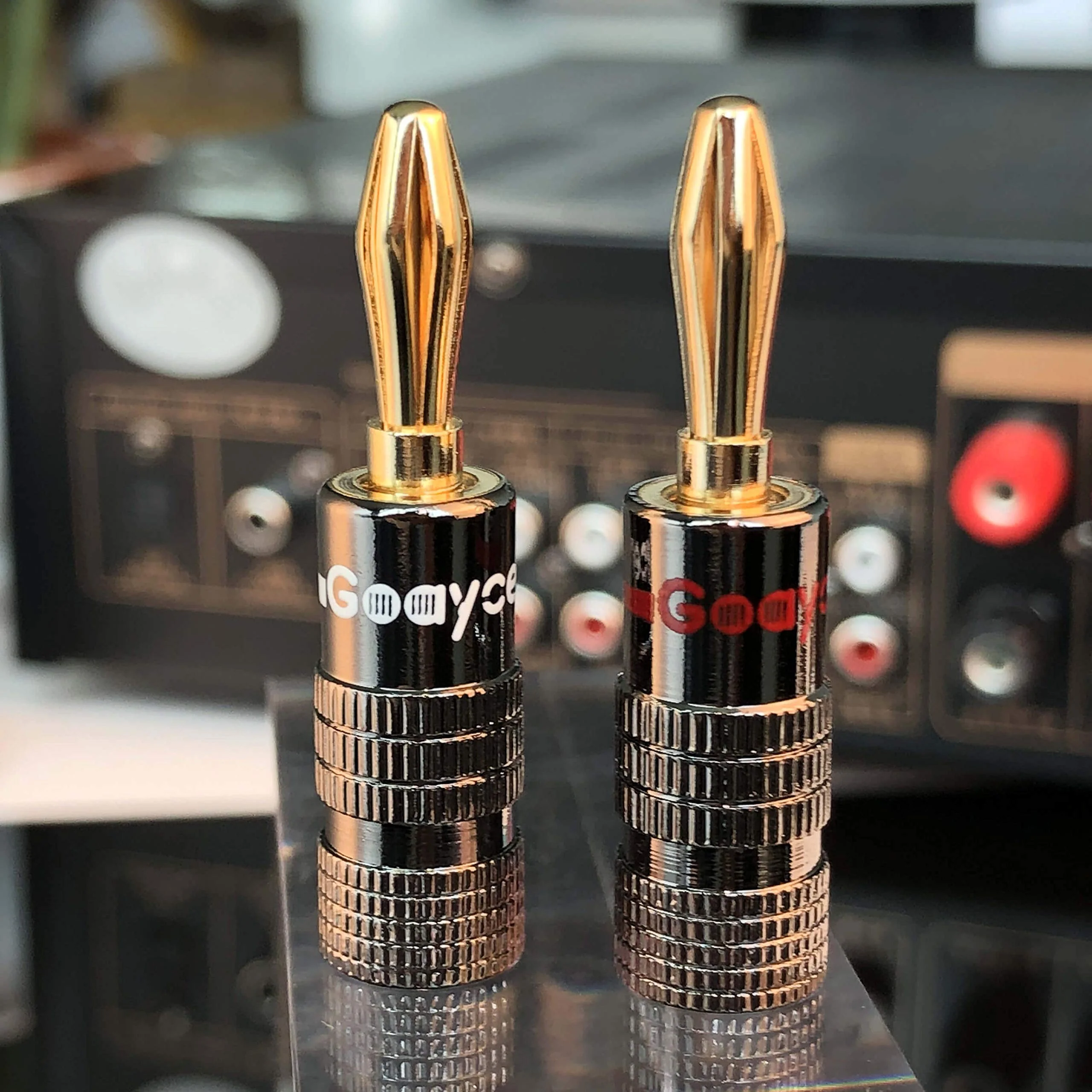 Banana Plugs for Speaker Wire - 24K Gold Plated Banana Adapter Connector(6 Pairs/12 pcs) 6Pairs - Image 6