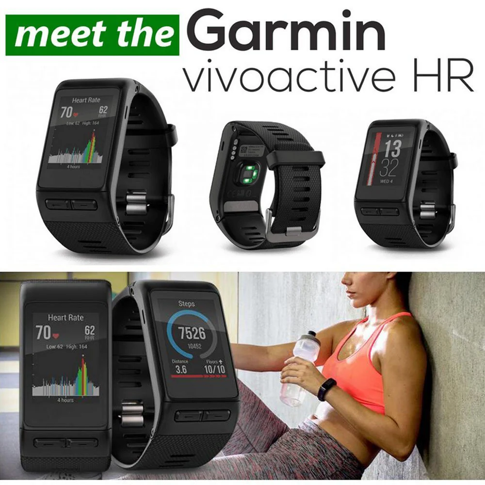 Band for Garmin Vivoactive HR Watch, Soft Silicone Wristband Replacement Band for Garmin Vivoactive HR Sports Watch 10Pcs - Image 7