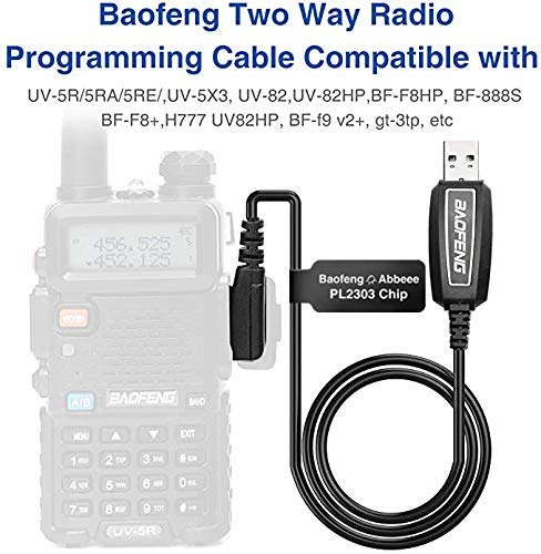 Baofeng USB Programming Cable PL2303 Support Chirp for GMRS Radio Two Way ham Portable radios: UV-5R,BF-F8HP, BF-888S,UV82HP,GT-3,UV-9S,BF-R3 (Black) - Image 5