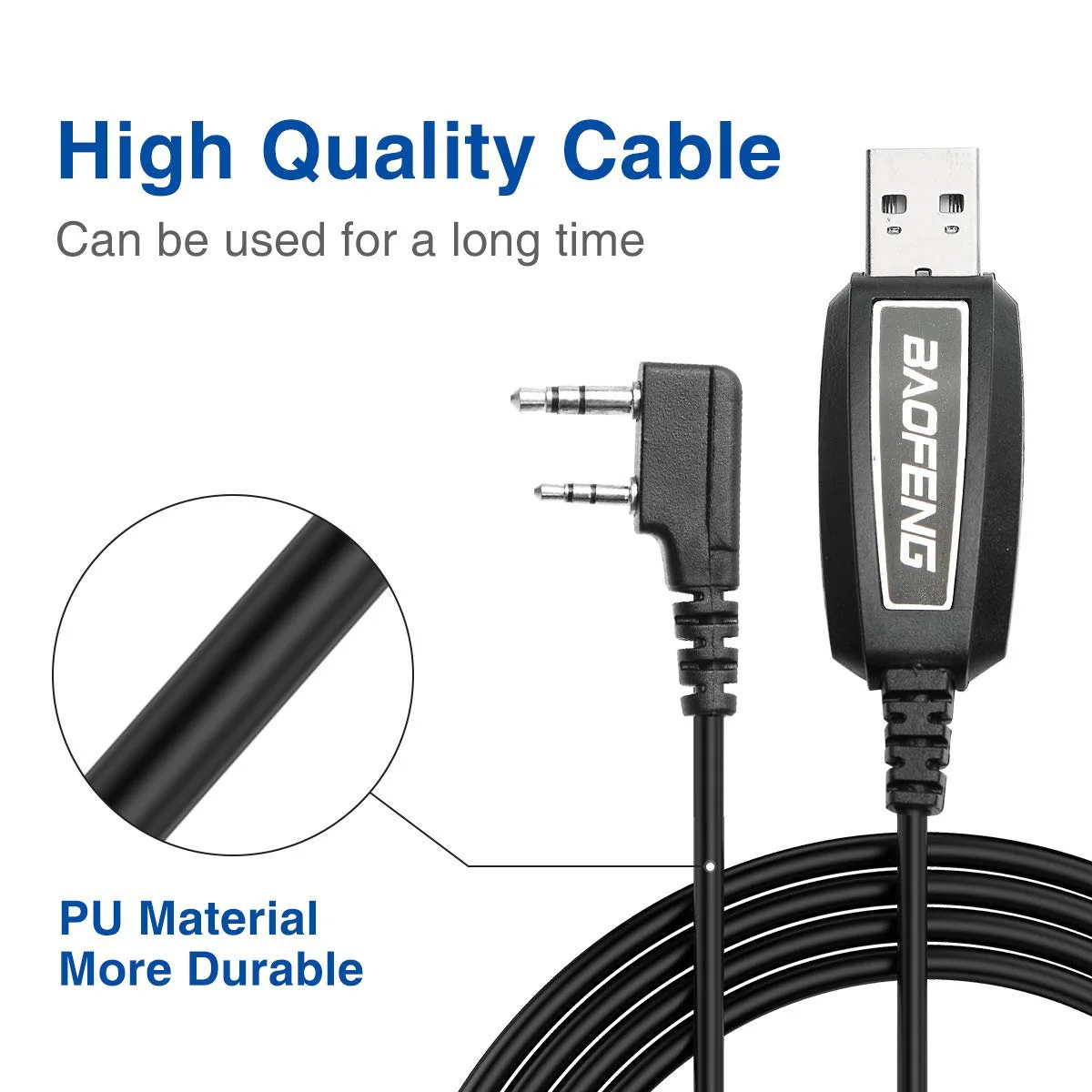 Baofeng USB Programming Cable PL2303 Support Chirp for GMRS Radio Two Way ham Portable radios: UV-5R,BF-F8HP, BF-888S,UV82HP,GT-3,UV-9S,BF-R3 (Black) - Image 6