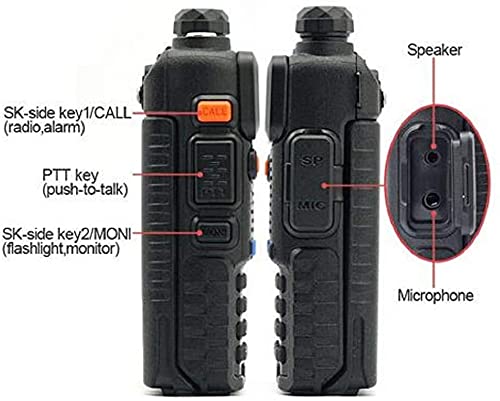 Baofeng UV-5R Two Way Radio Dual Band 144-148/420-450Mhz Walkie Talkie 1800mAh Li-ion Battery(Black) - Image 3