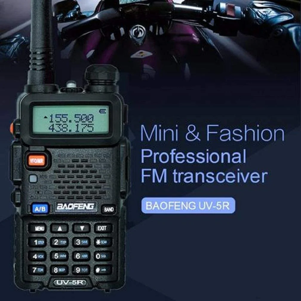 Baofeng UV-5R Two Way Radio Dual Band 144-148/420-450Mhz Walkie Talkie 1800mAh Li-ion Battery(Black) - Image 8