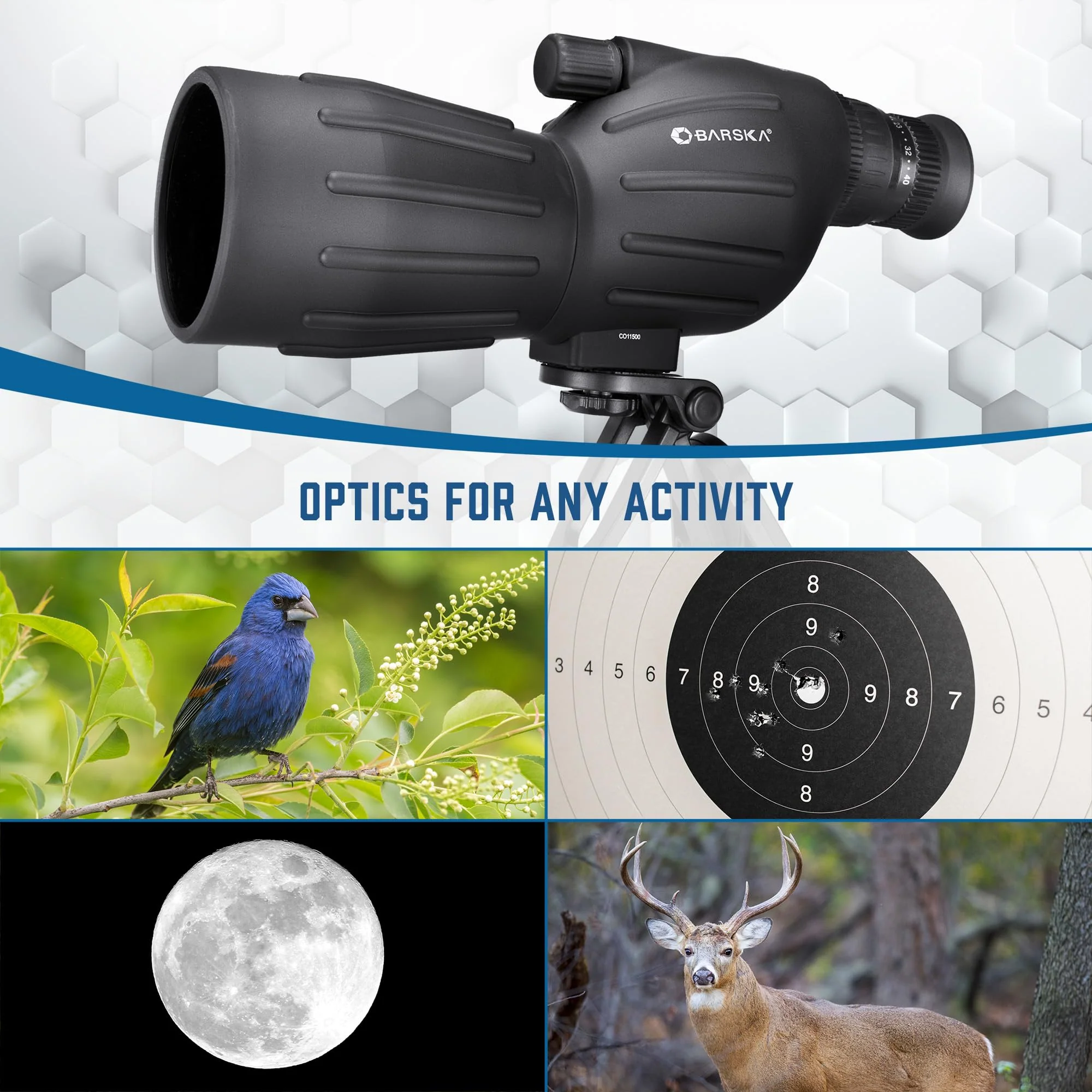 BARSKA Colorado Spotting Scopes with Tripod for Hunting Birding Target Shooting - 15-40x50 - Image 3