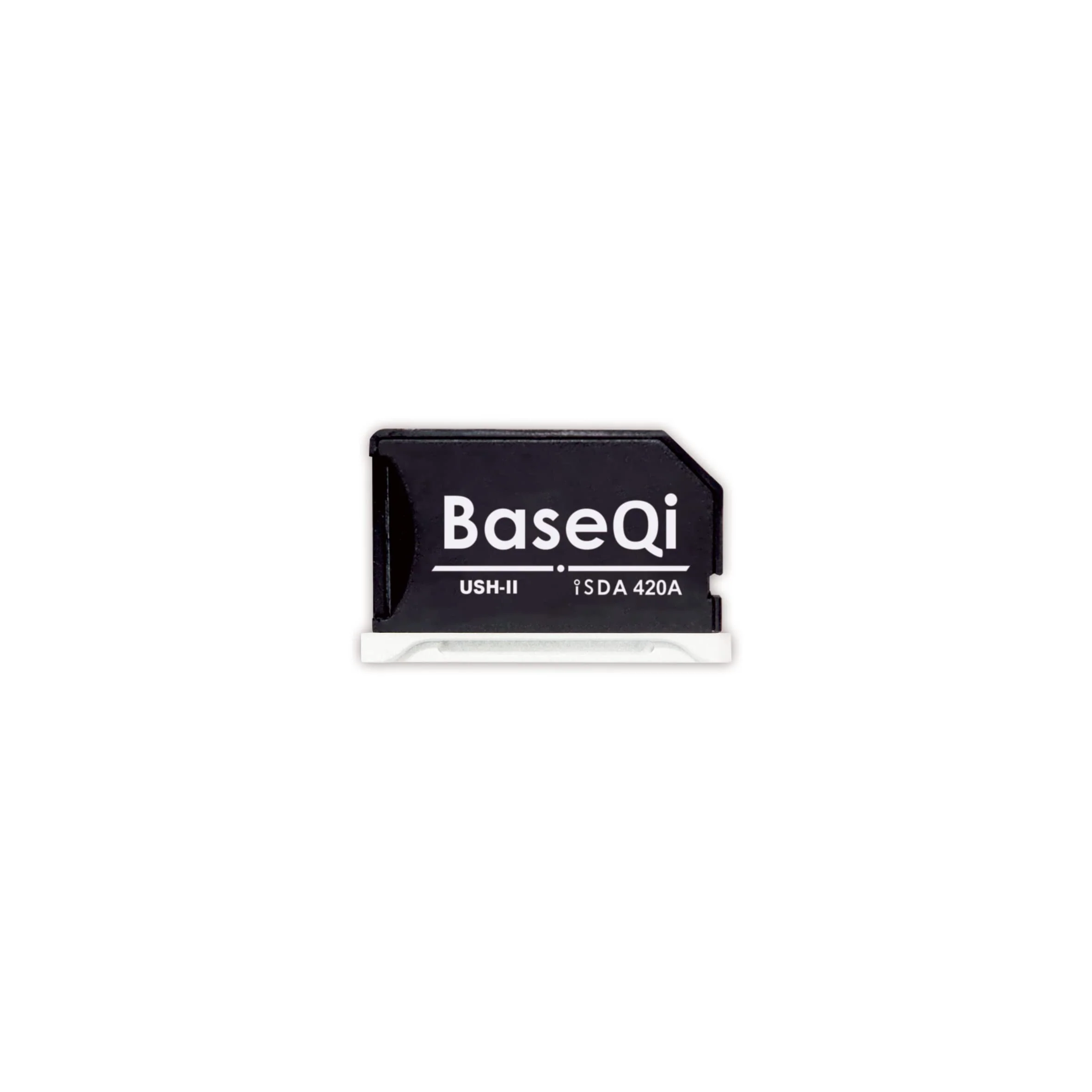 BASEQI UHS-II Aluminum microSD Adapter for 2021 M1 MacBook Pro 14 & 16” (Silver) Silver - Image 4