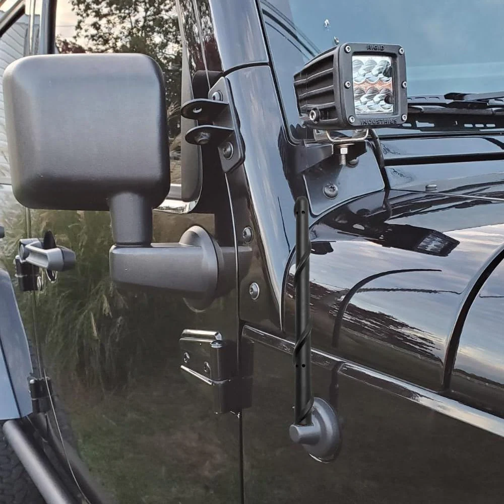 BASIKER Antenna for Jeep Wrangler Gladiator JL JK JT Rubicon Sahara 2007-2024, Short Jeep Wrangler Unlimited Sport 4xe Willys Mojave Antenna Replacement, 7 Inch Jeep Wrangler Gladiator Accessories Compatible with J eep Wrangler - Image 3