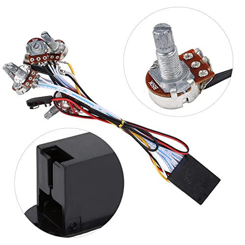 Bass Guitar Preamp 3 Band EQ Active Circuit, Dual Potentiometer Tone Control with Noise Reduction for Pickup Volume Balance DIY Installation Kit - Image 2