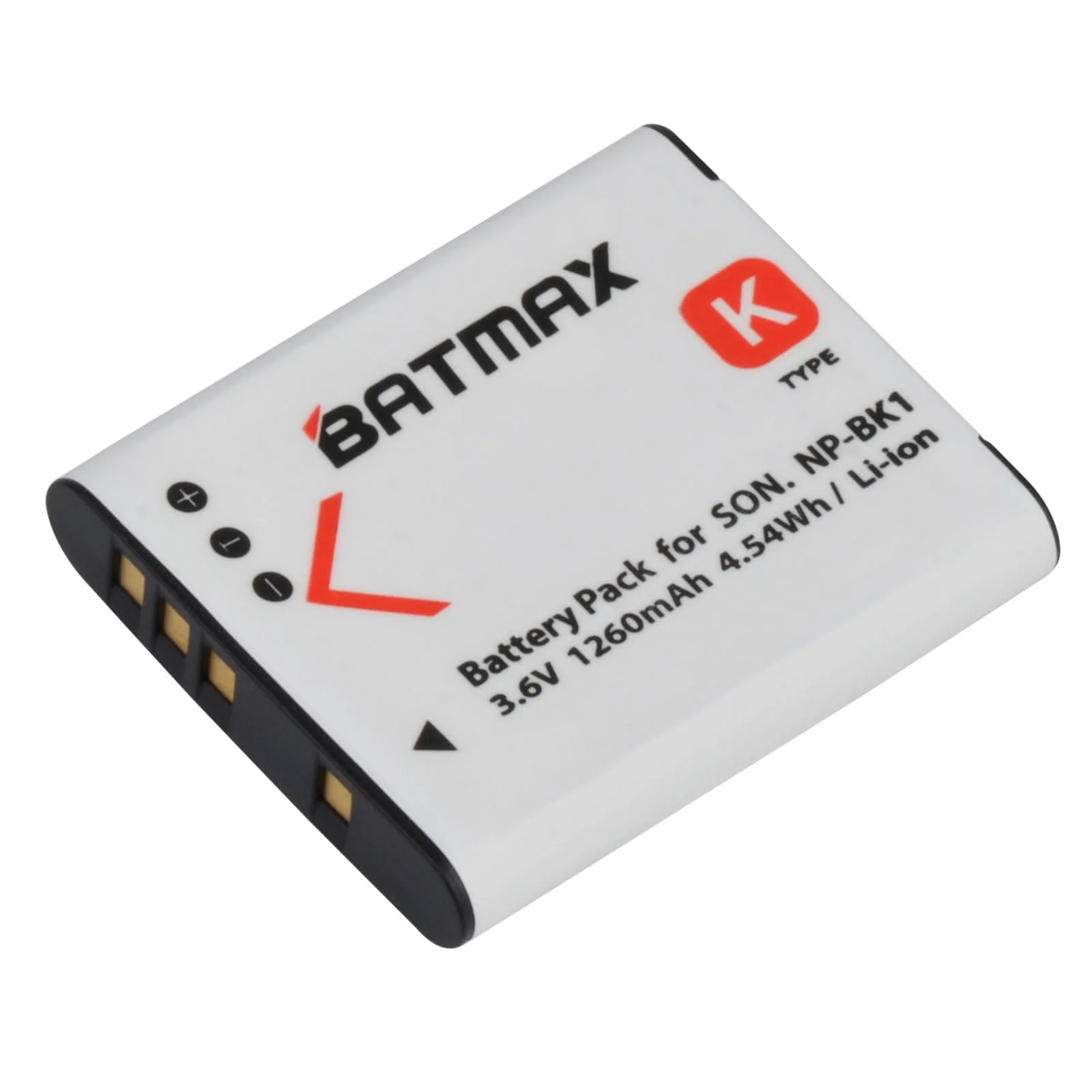 Batmax 2X NP-BK1 NP-FK1 Battery + Quick LCD Charger for Sony NP-BK1,Cybershot DSC-W180, DSC-W190, DSC-W370, DSC-S750, DSC-S780, DSC-S950, DSC-S980, Webbie MHS-CM1 HD, MHS-PM1 - Image 3