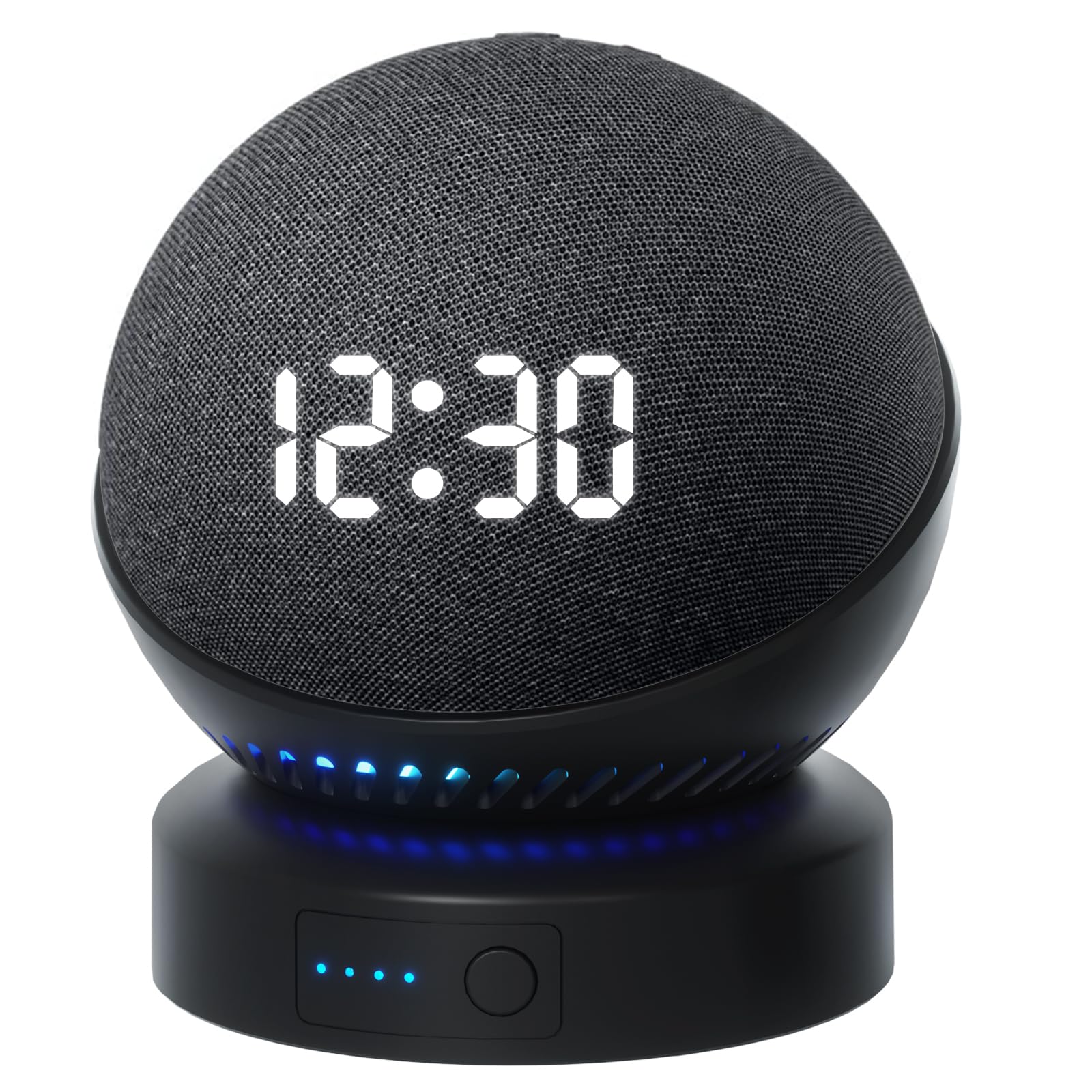 Battery Base for D0/t 4th & 5th Generation Portable D0/t 5TH Gen and Google Nest WiFi Battery Base Stand, Not Including The Speaker (black) black