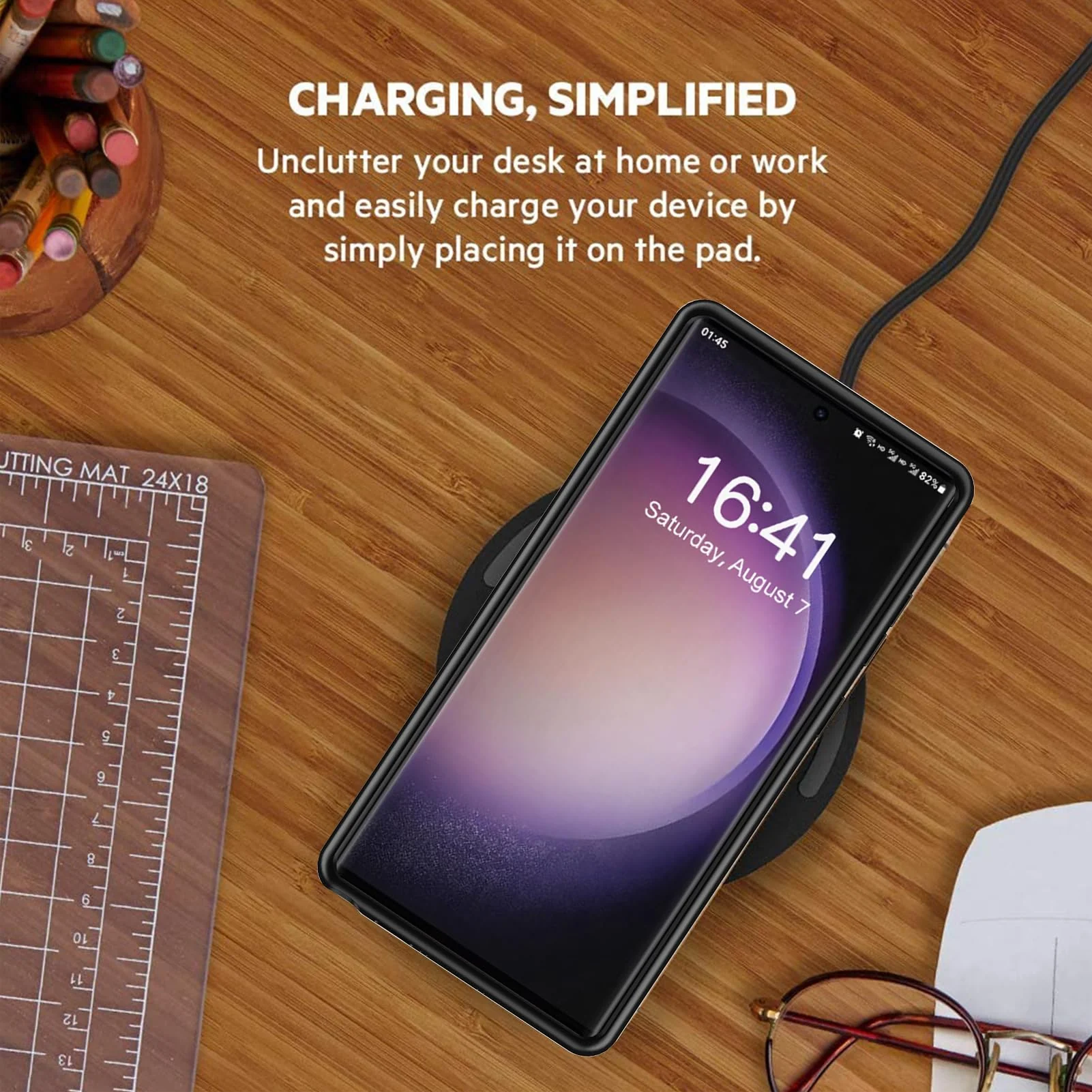 Battery Case for Galaxy S22 Ultra/S23 Ultra,[12000mAh] Portable Protective Smart Wireless Charging Case Support Carplay Compatible with Galaxy S22 Ultra/Galaxy S23 Ultra Battery Case (Black) - Image 6