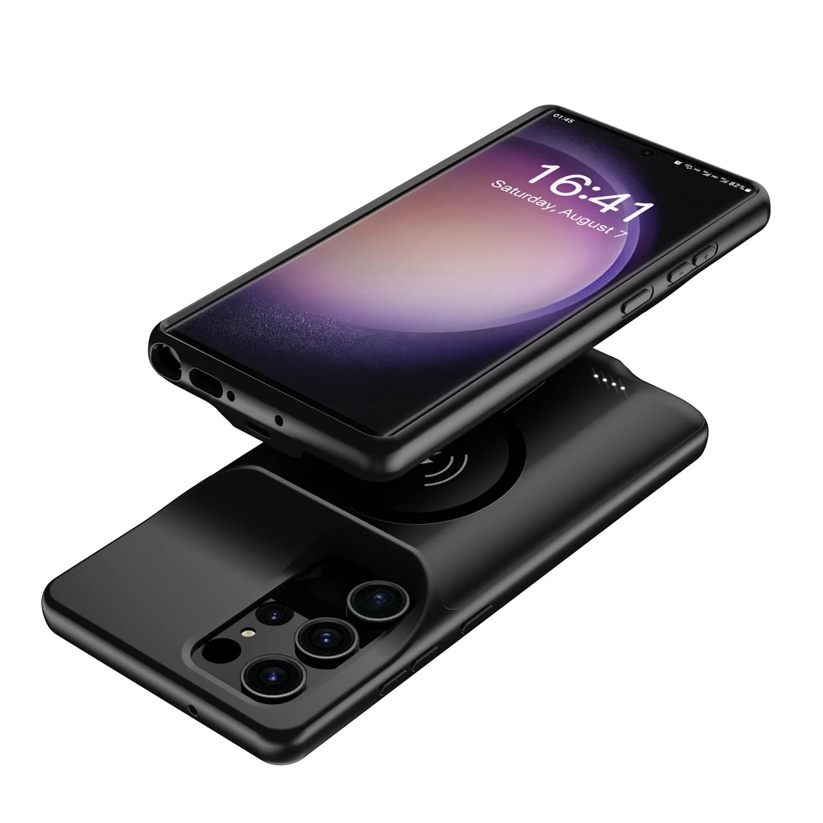 Battery Case for Galaxy S22 Ultra/S23 Ultra,[12000mAh]large capacity Slim Portable Protective Fast Charging Case Backup Power Bank Battery Case Compatible with Samsung Galaxy S22 Ultra/S23 Ultra-Black Galaxy S22 Ultra/Galaxy S23 Ultra - Image 4