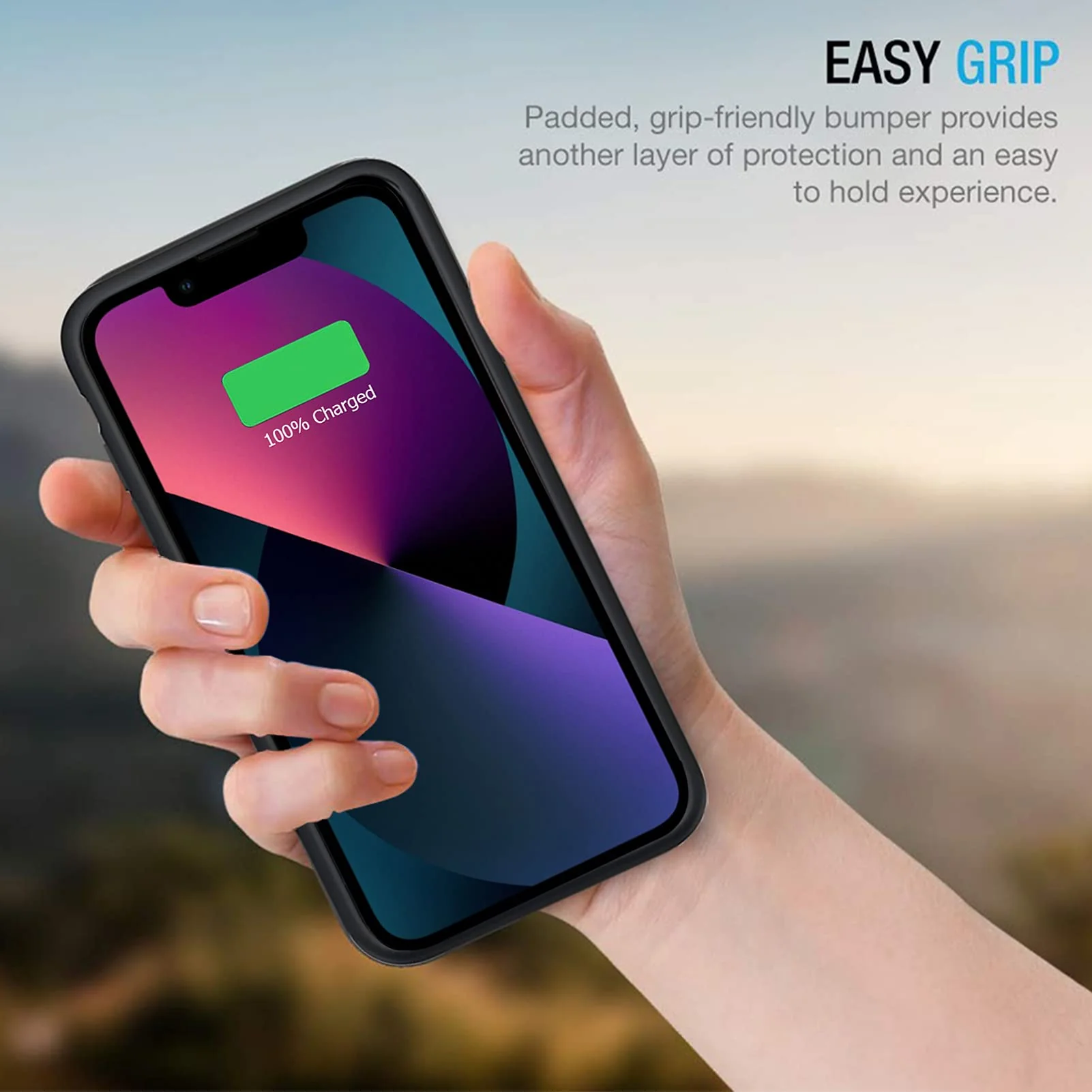 Battery Case for iPhone 13, Enhanced 7000mAh Ultra Thin Portable Protective Smart Charging Case Support Carplay Compatible with iPhone 13 (6.1 inch) Rechargeable Extended Battery Charger Case (Black) - Image 7