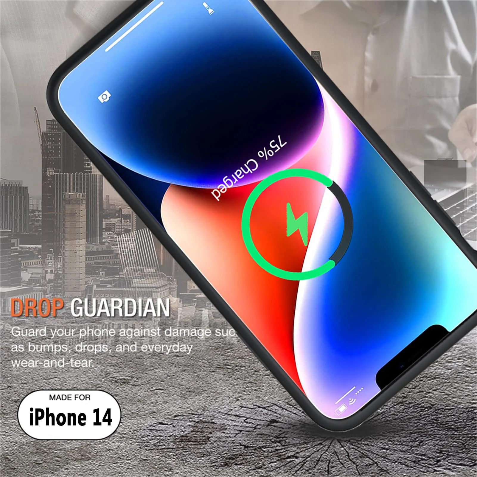 Battery Case for iPhone 14, 2024 New 10000mAh Rechargeable Portable Charging Case with Wireless Charging Compatible for iPhone 14 (6.1 inch) with Carplay Extended Battery Pack Charger Case (Black) Black - Image 5