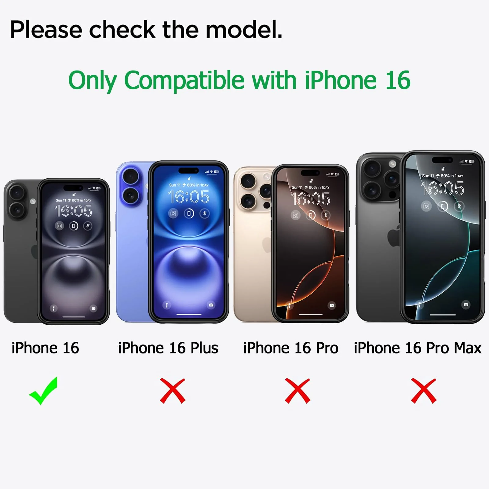 Battery Case for iPhone 16, Upgraded 10000mAh Battery Pack Rechargeable Charger Case Support Carplay with Wireless Charging Compatible for iPhone 16 (6.1 inch) External Battery Charging Case (Black) - Image 2