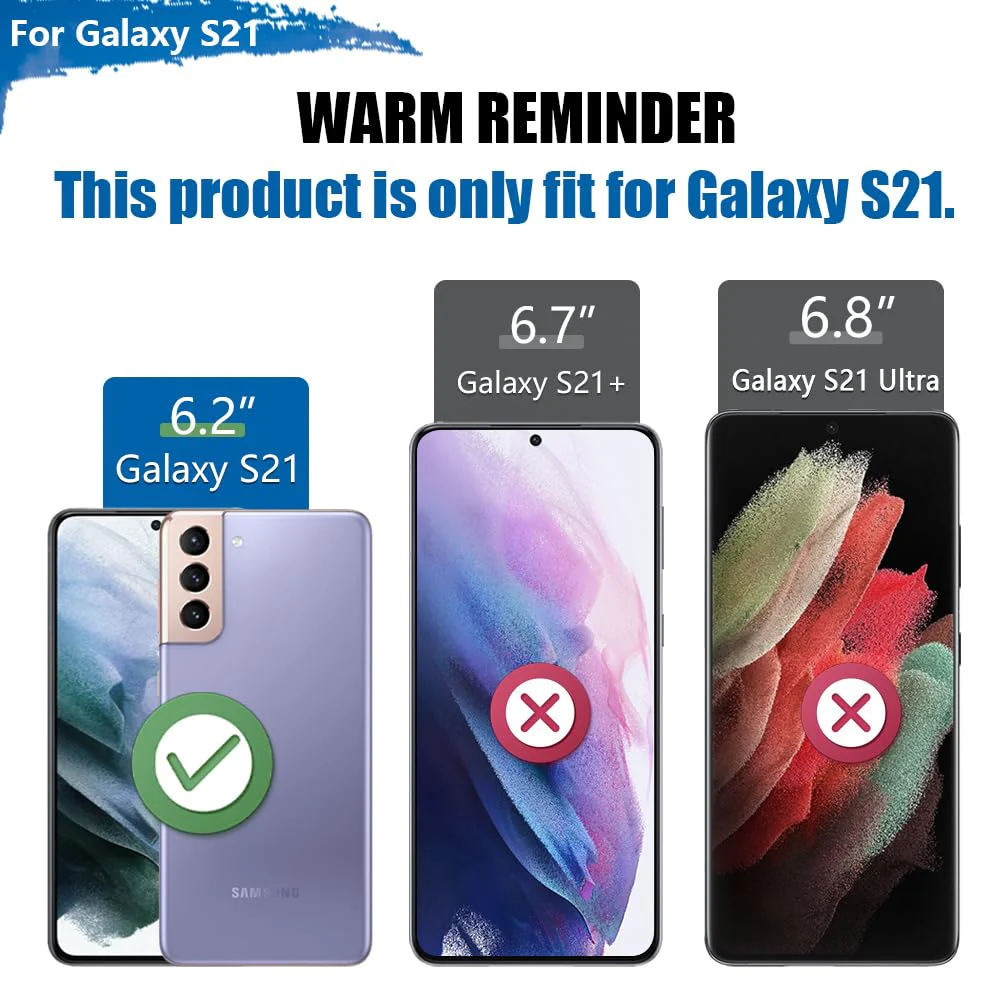 Battery Case for Samsung Galaxy S21 5G, 4800mAh Rechargeable Extended Battery Charging Charger Case, Add 100% Extra Juice, Not for S21+ or S21 Ultra (6.2 inch) Black - Image 2