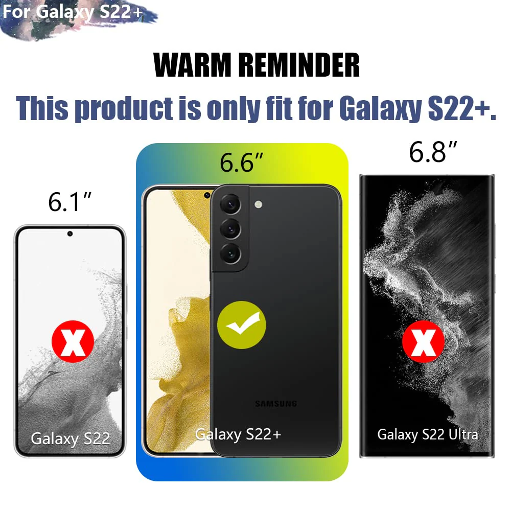 Battery Case for Samsung Galaxy S22+ / S22 Plus, 5000mAh Rechargeable Extended Battery Charging Charger Case, Add 100% Extra Juice, Not for S22 or S22 Ultra (6.6 inch) Black - Image 2