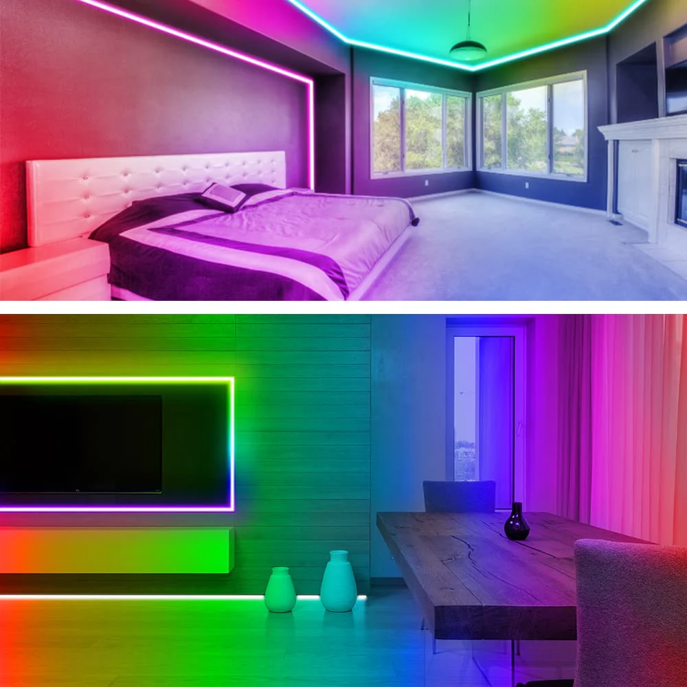 Battery Powered Led Strip Lights 25 ft, LED Lights for Bedroom Battery Operated Color Changing Lights Music Sync App Remote Control RGB USB Led Lights for TV, Room, Rope Lights 25ft - Image 5