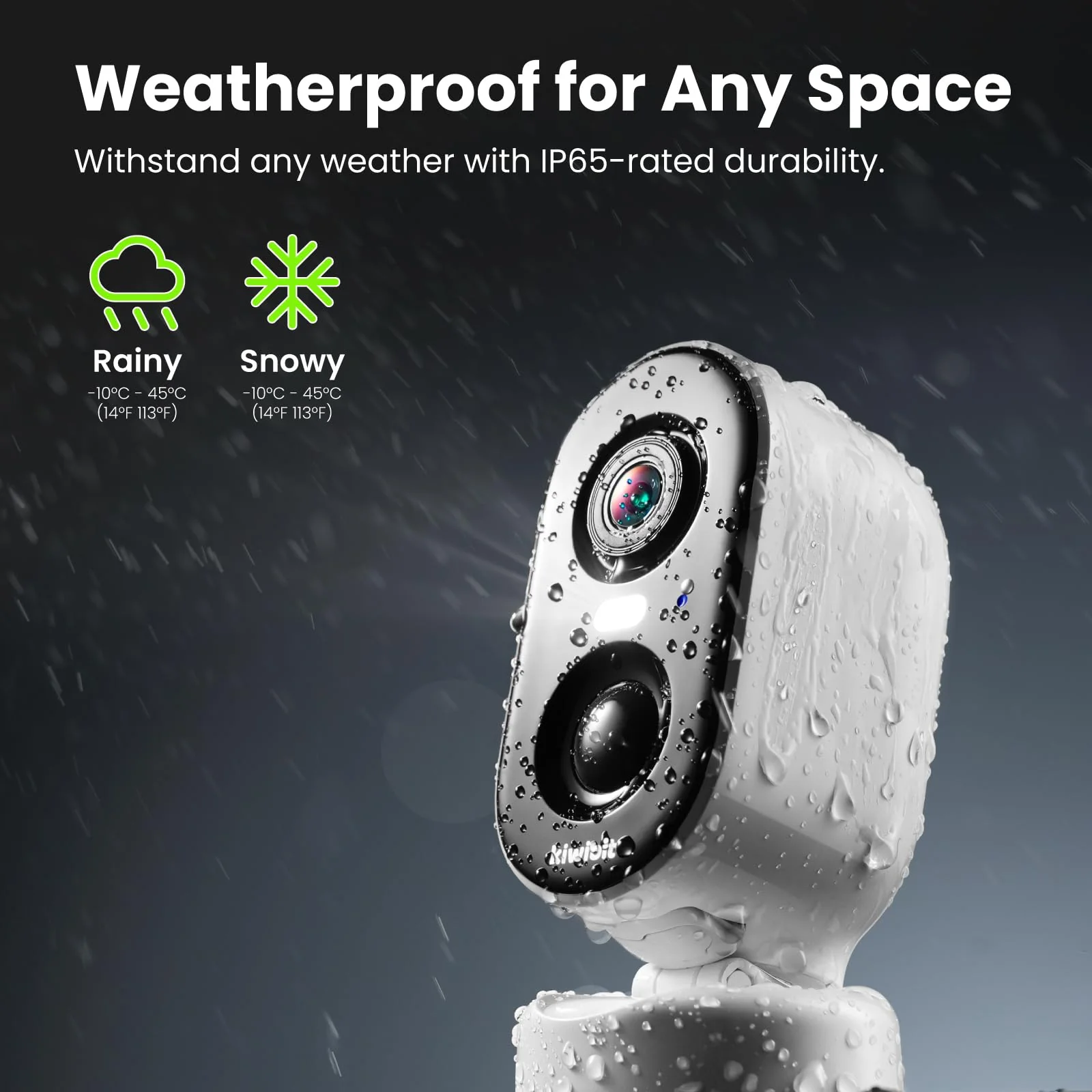 Battery Security Camera 2K, Wireless Outdoor/Indoor, Easy Magnetic Mount, Color Night Vision, 2-Way Audio, Spotlight, Weather-Resistant, AI Detection, Cloud & SD Card Storage 2K-1 Pack - Image 9