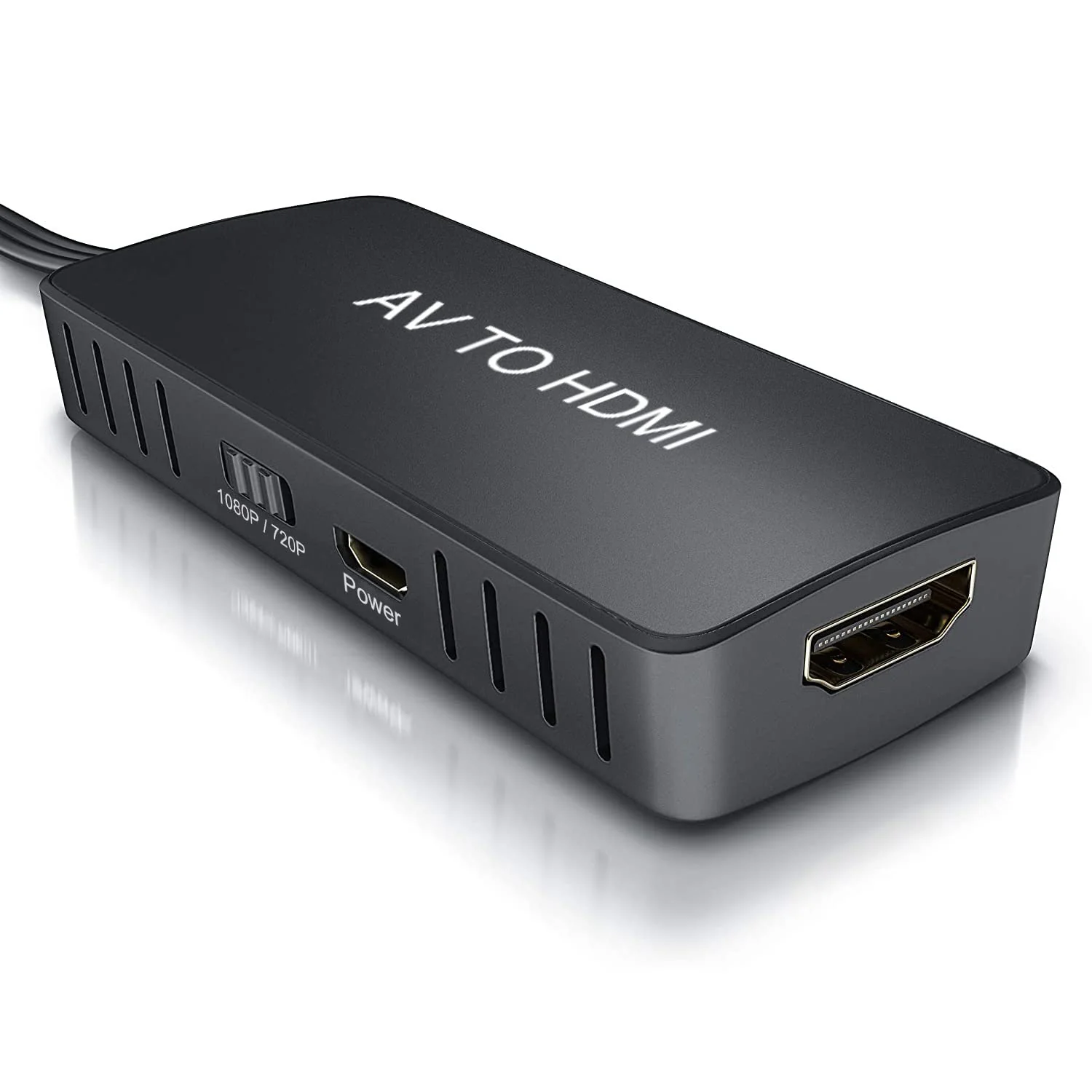 BD&M RCA to HDMI Converter, Composite to HDMI Adapter AV to HDMI Support 1080P PAL/NTSC Compatible with PS one, PS2, PS3, STB, Xbox, VHS, VCR, Blue-Ray DVD Players - Image 3