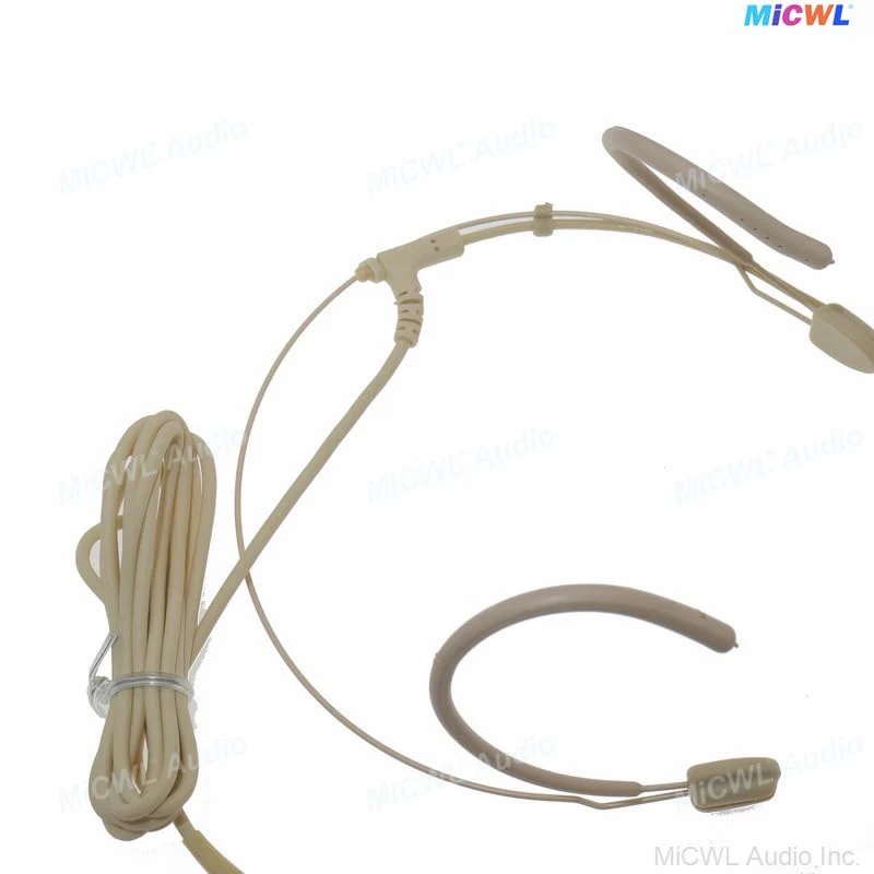 Beige DH28 Strong Ear Hanging Headset Vocal Condenser Microphone with TA4F Mini 4Pin for Shure BLX GLX ULX SLX UR4D BeltPack Transmitter System - Image 3
