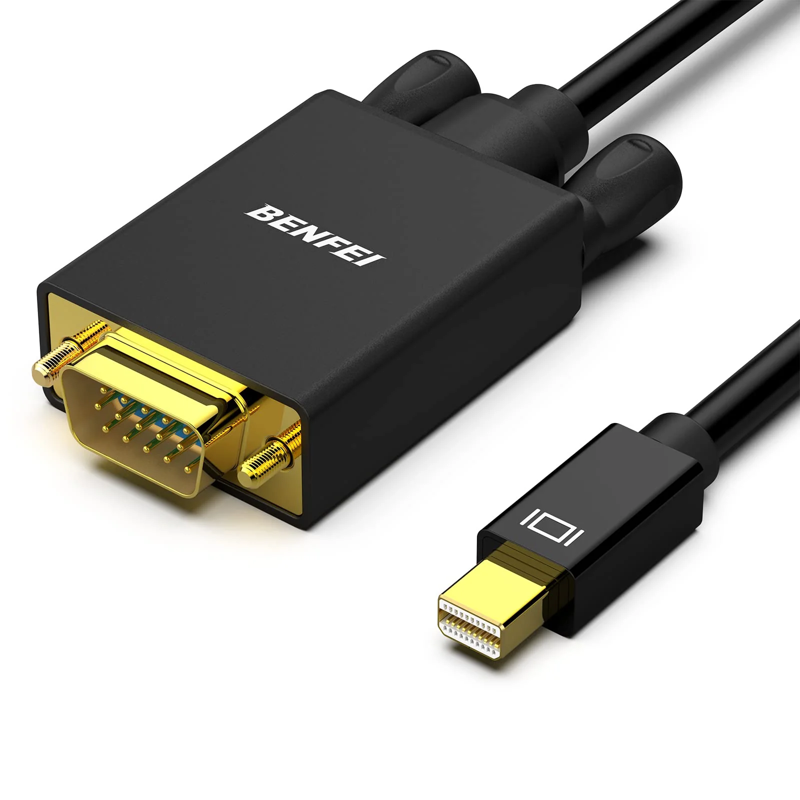 BENFEI Mini DisplayPort to VGA 3 Feet Cable, Mini DisplayPort to VGA Cable (Thunderbolt 2 Compatible) with MacBook Air/Pro, Surface Pro/Dock, Monitor, Projector 1 PACK