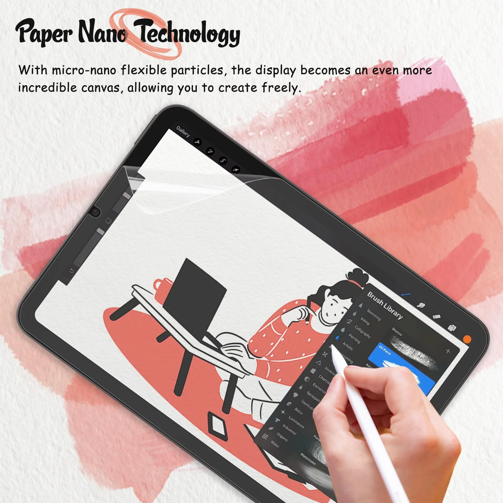 bersem [2 Pack Matte Surface Screen Protector Compatible with iPad Mini 6 (8.3 inch) 2021 Anti Glare for iPad Mini 6th Generation Drawing Bubble Free High Touch Sensitivity Case Friendly 8.3 inch - Image 4