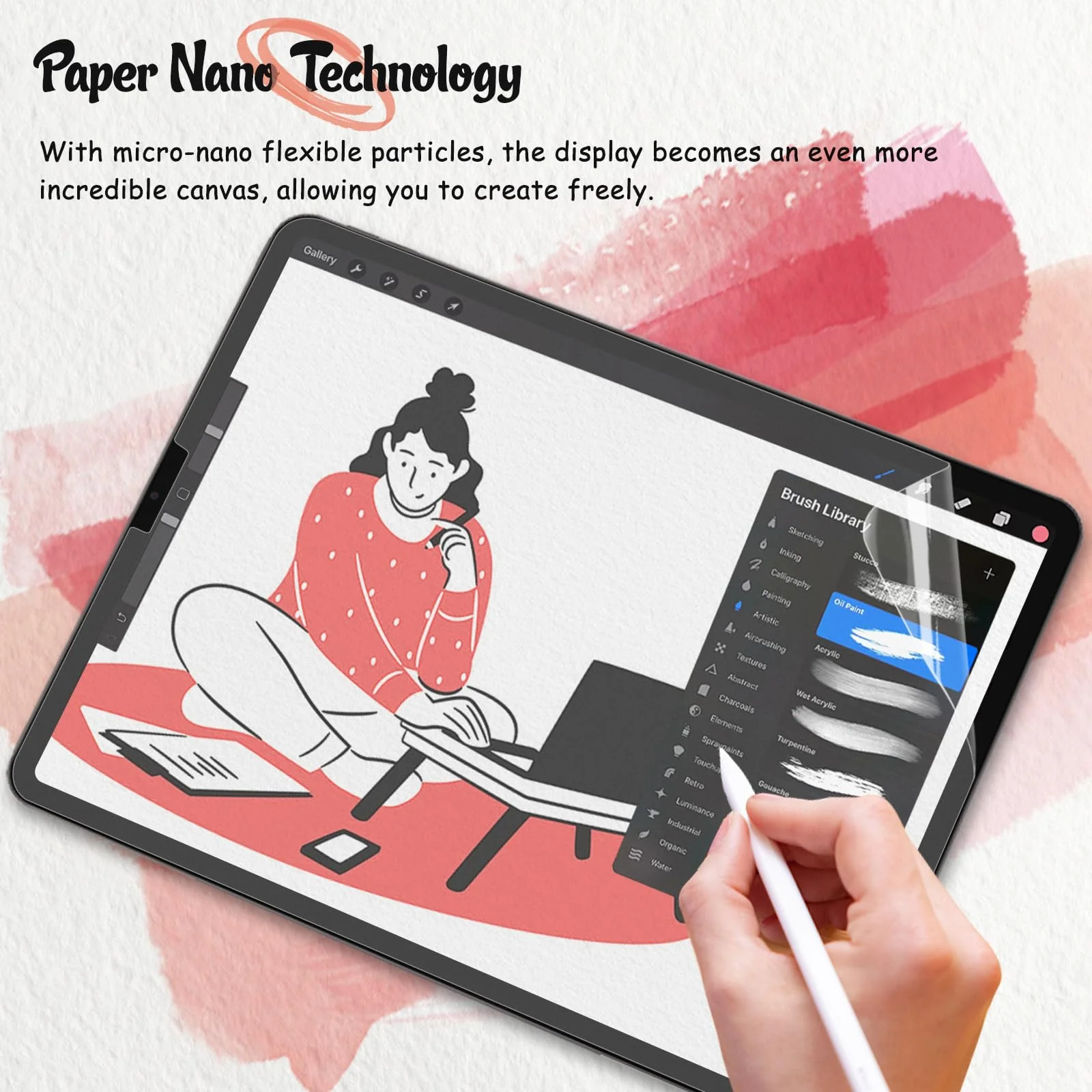 bersem [2 PACK Paper Screen protector Compatible with iPad Pro 11 inch (2022/2021/2020/2018 Models) / iPad Air 5th / 4th Generation (10.9 inch) - Image 4