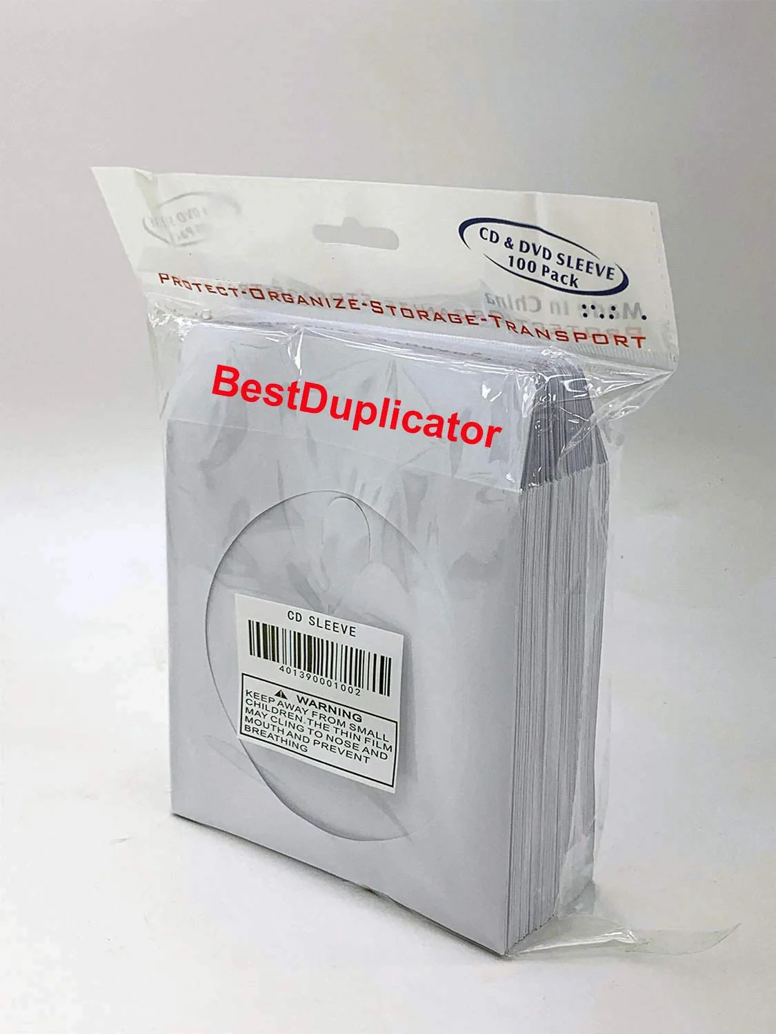 BestDuplicator White Cd/DVD Paper Media Sleeves Envelopes with Flap and Clear Window (Pack of 100) 100 Sleeves - Image 2