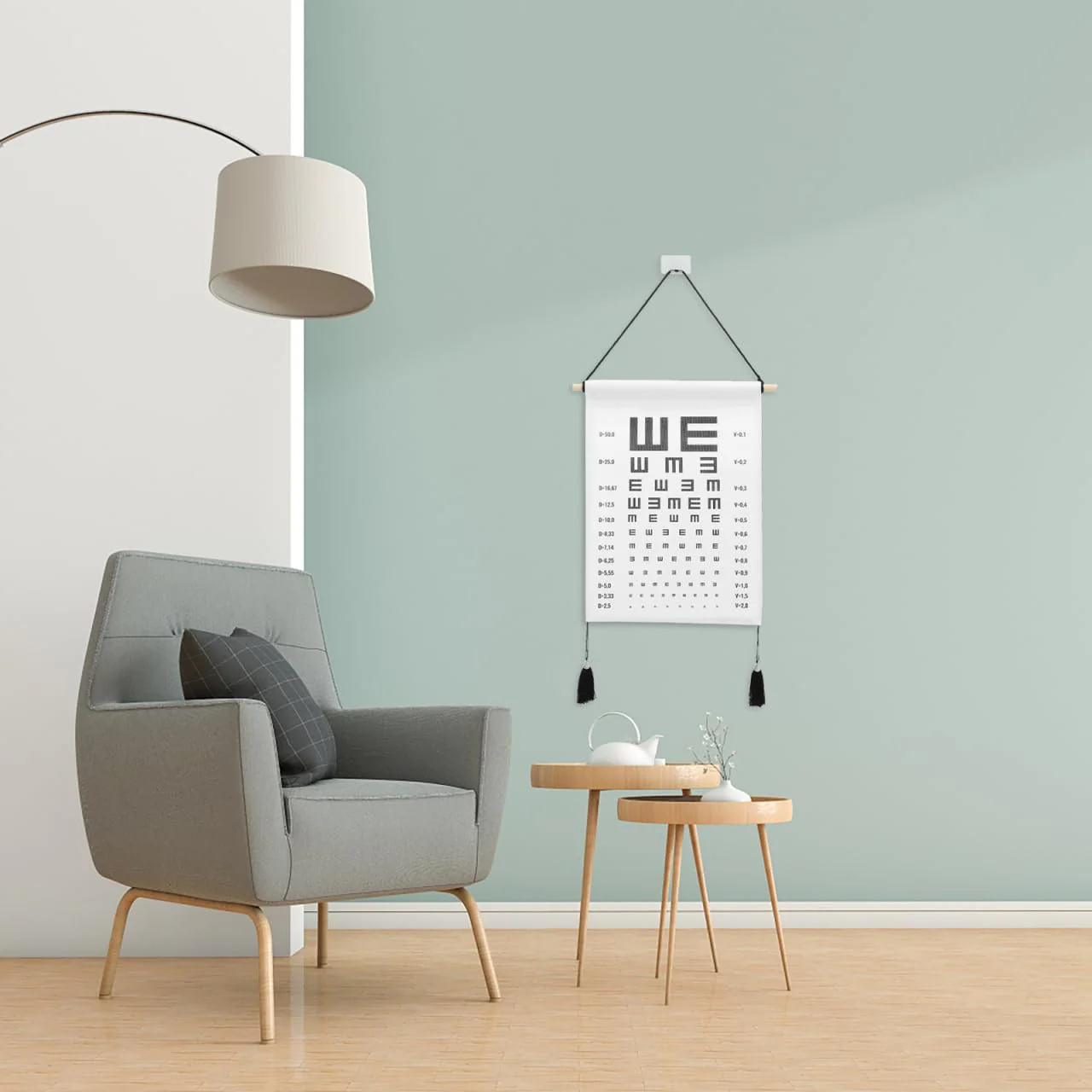 BESTOYARD Picture Board for Hanging Pictures, Wall Test, Eye Test, Eye Examination Board, Home Viewing Board, Examination Board for Hanging on the Wall Image 1 - Image 5