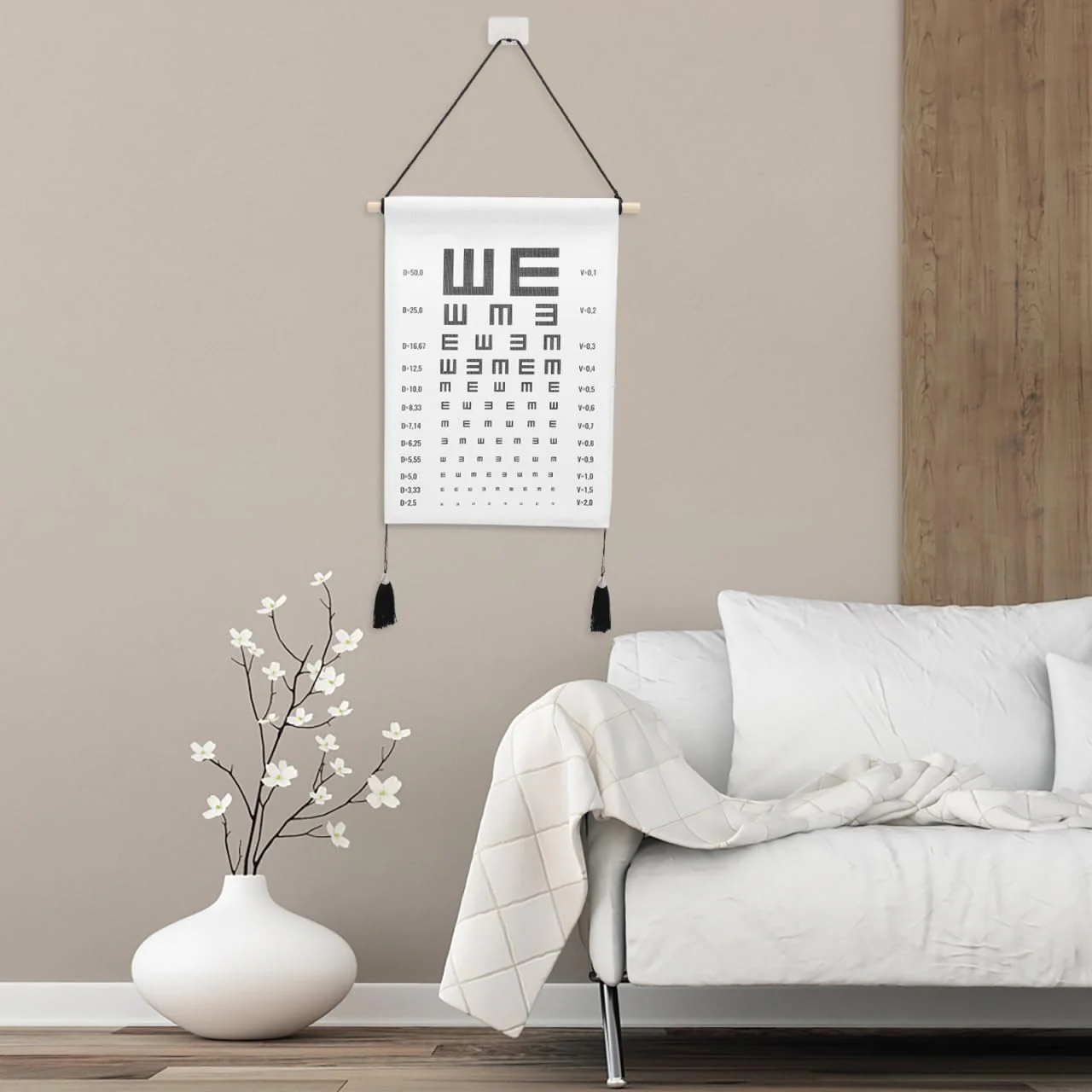 BESTOYARD Picture Board for Hanging Pictures, Wall Test, Eye Test, Eye Examination Board, Home Viewing Board, Examination Board for Hanging on the Wall Image 1 - Image 8