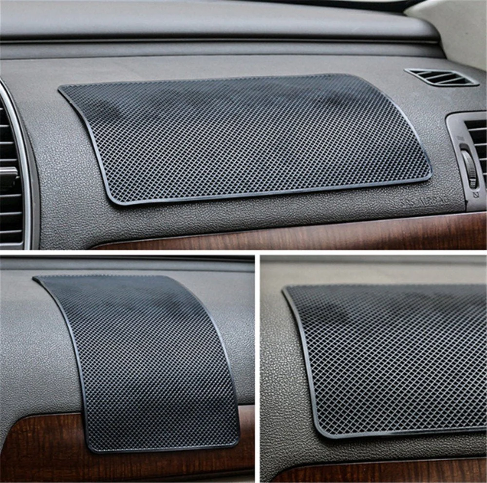 Bestwishes2u Grid-slip mats,Extra Large 27 x 15cm Magic Anti-Slip Non-Slip Mat Car Dashboard Sticky Pad Adhesive Mat for Cell Phone, CD, Electronic Devices, iPhone, Black - Image 4