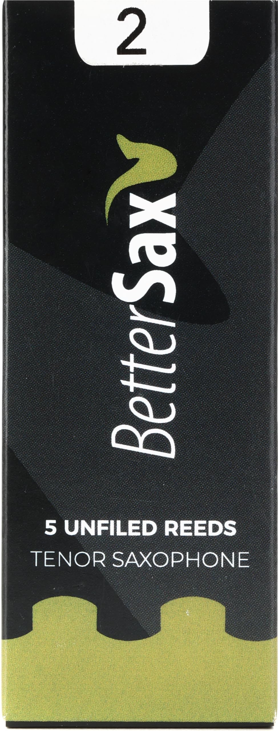 BetterSax Tenor Saxophone Jazz Cut Reeds - Strength 2.0 Pack of 5 for Superior Sound Quality, Perfect for Professional Jazz Performances, Practice Sessions, and Student Use