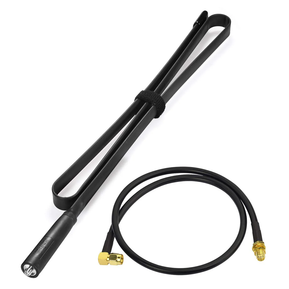 Bingfu Dual Band VHF UHF 136-520MHz 42.5 inch Foldable CS Tactical SMA Female Ham Radio Antenna with 3 feet Extension Relocation Cable for Kenwood Baofeng BF-F8HP UV-5R UV-82 BF-888S GT-3 Ham Radio 42.5 inches Antenna with 3 feet Cable