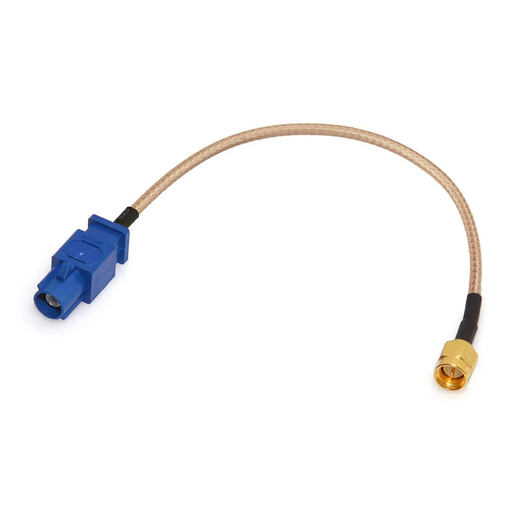 Bingfu Vehicle Car GPS Antenna Adapter Cable SMA Male to Fakra C Male Blue Coaxial Pigtail Cable 15cm 6 inch for Vehicle Truck SUV Car Stereo Head Unit GPS Navigation Receiver System GPS Tracker Modem - Image 5