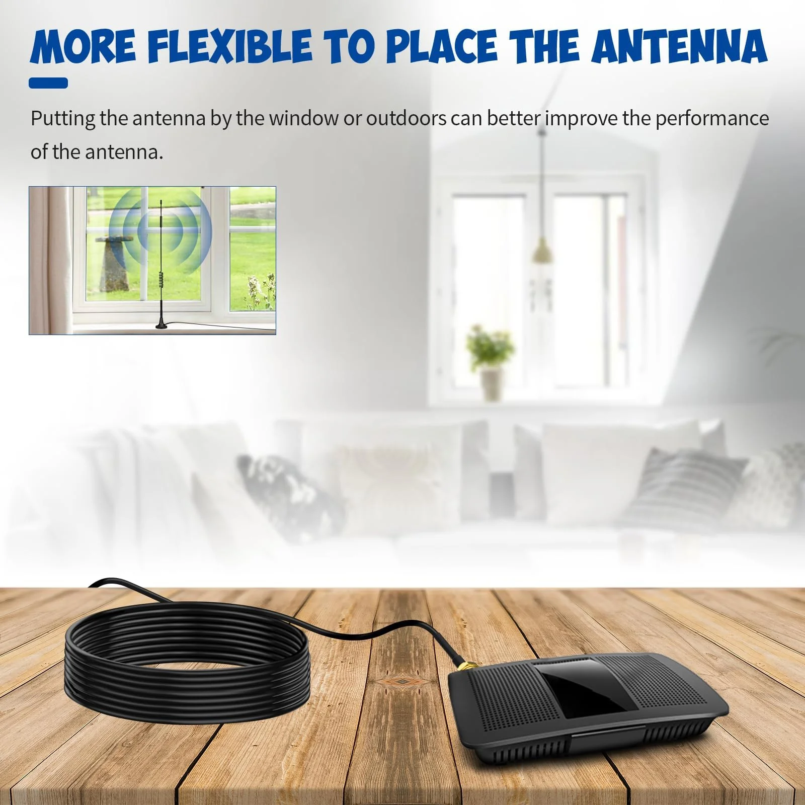 BINGFU WiFi Antenna Extension Cable RP-SMA Male to RP-SMA Female RG174 Coaxial Cable for WiFi Router, Security Camera, Wireless Mini PCI Express PCIE Network Card Adapter 10m 10M(1 Stück) - Image 7