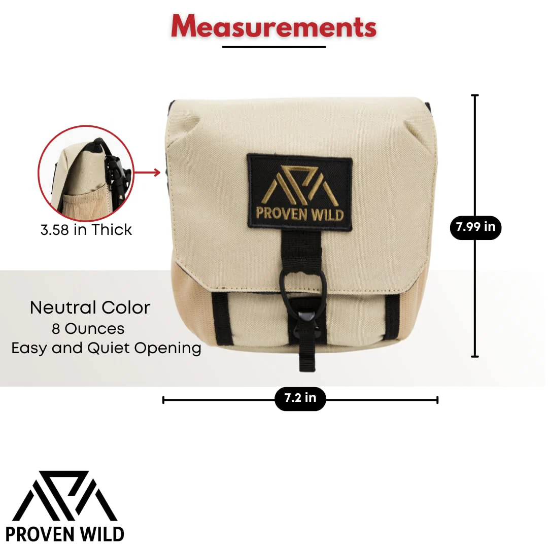 Bino Harness Binocular Harness Chest Pack Made of Waterproof 900D Nylon | Binocular Harness for Hunting Case with Adjustable Shoulder Straps, 2 Mesh Pockets, and Zipper Back Pocket - Image 3