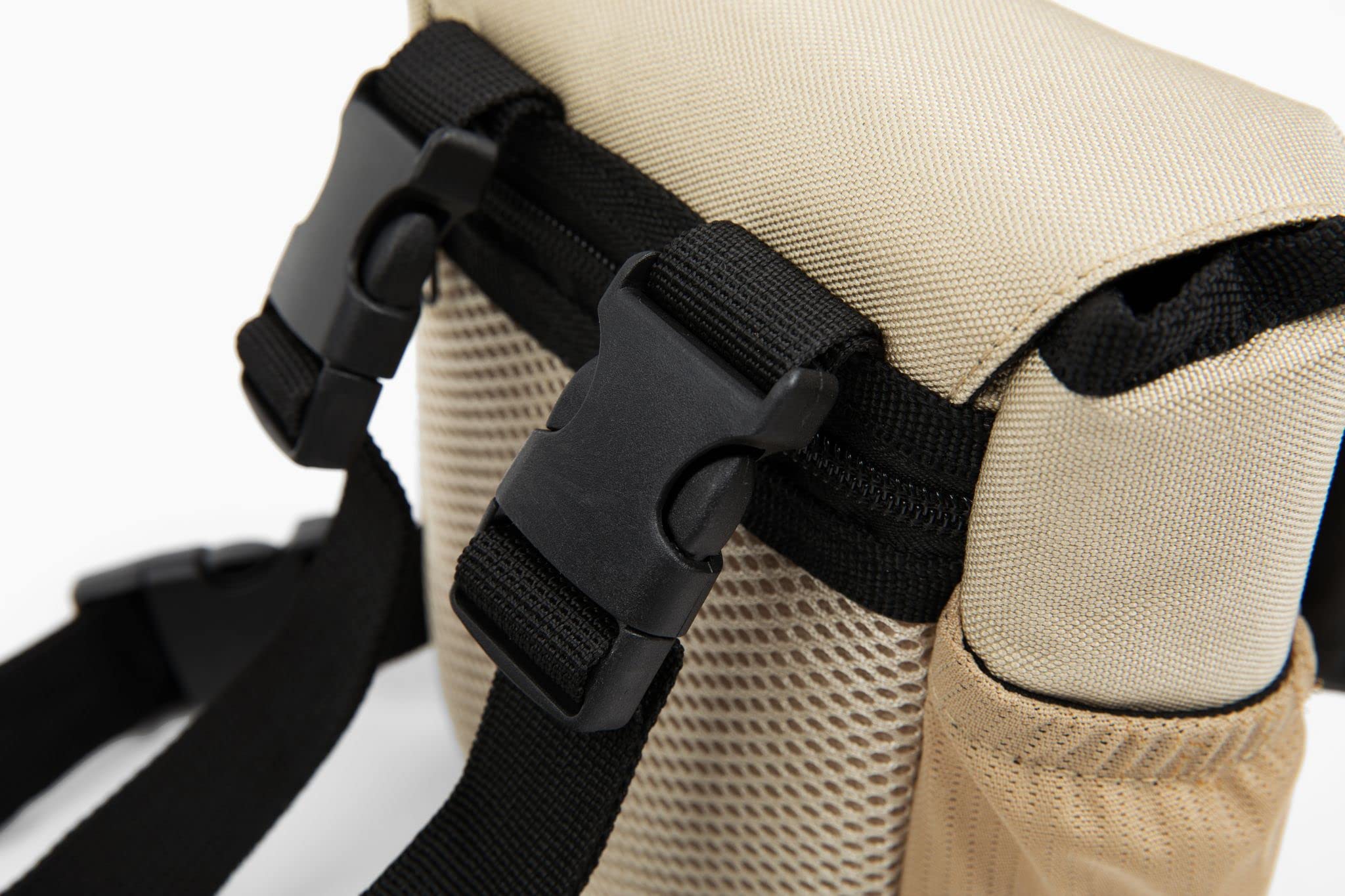 Bino Harness Binocular Harness Chest Pack Made of Waterproof 900D Nylon | Binocular Harness for Hunting Case with Adjustable Shoulder Straps, 2 Mesh Pockets, and Zipper Back Pocket - Image 6