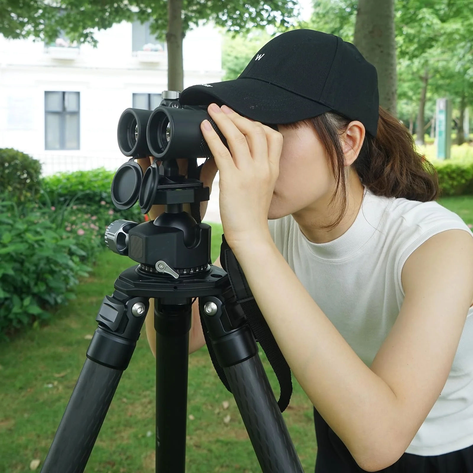 Binocular Tripod Adapter Quick Release with 1/4-20 Inch Threading,T6061 Aluminum Alloy Body,Compatible with Arca Ball Head and 1/4 Thread Head - Image 6
