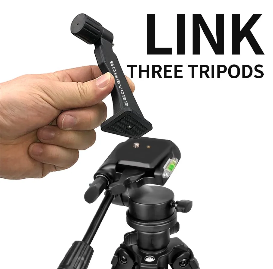 Binocular Tripod & Monopod Adapter/Heavy Binocular, Camera, & Scope Holder/Versatile, Stable 1/4" Threaded Mount/Great for Stargazing & Hunting - Image 3
