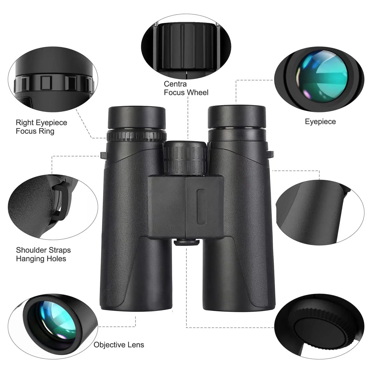 Binoculars for Adults,HD Professional Binoculars for Bird Watching, Hunting,BAK-4 Lens for Hunting Hiking Sightseeing - Image 2