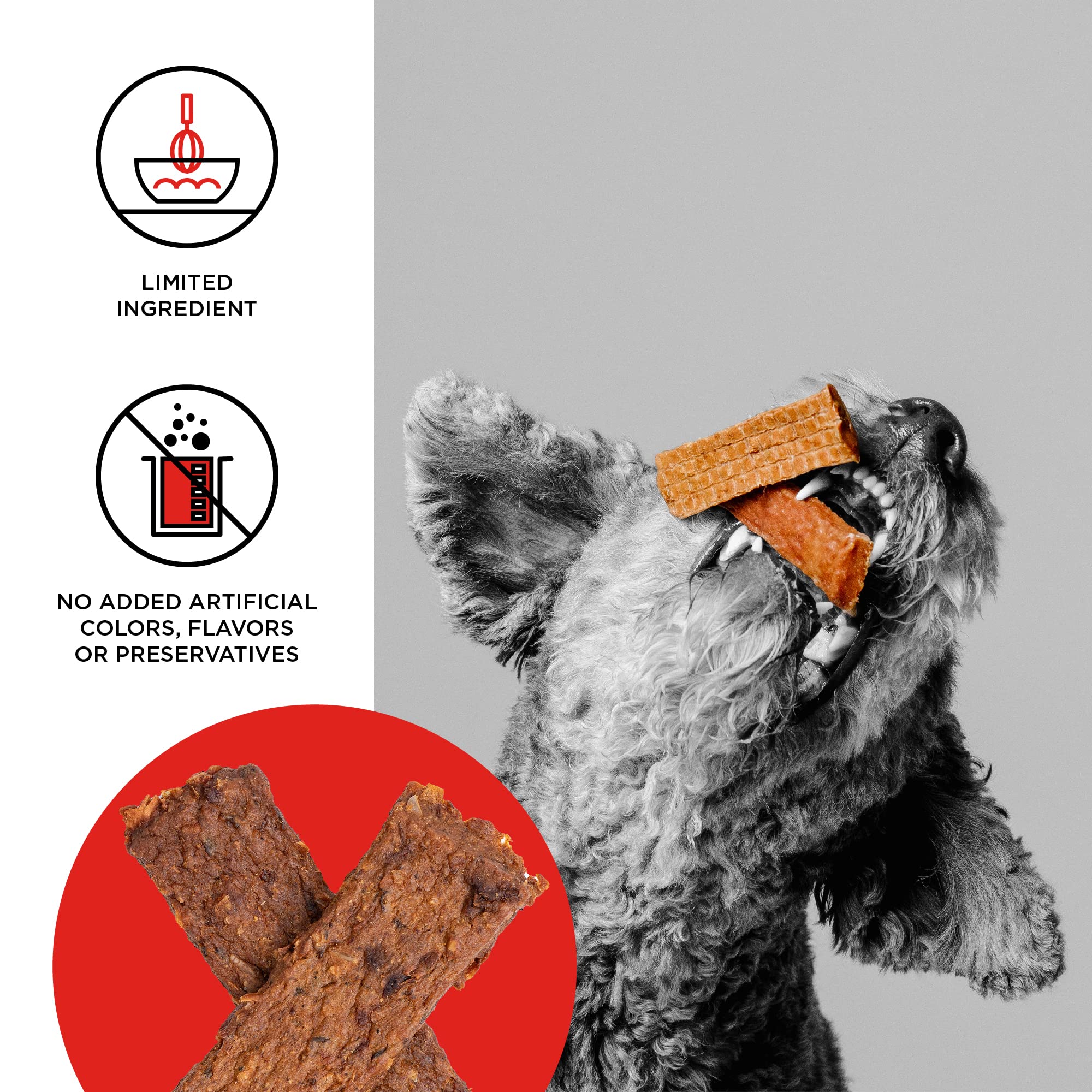 BIXBI Jerky Dog Treats, Original Beef Lung, 10 oz - USA Made Grain Free Dog Treats - High in Protein, Whole Food Nutrition, No Fillers 10 Count (Pack of 1) - Image 3