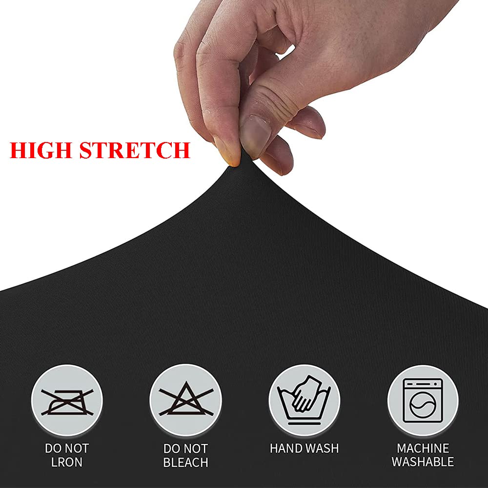 Black 10"/12"/15" PA DJ Speaker Cover 2pcs Scrim Stretchy Speaker Cover for Wedding Church Club (RSC128W) (2PCS-Black) 2PCS-Black - Image 5