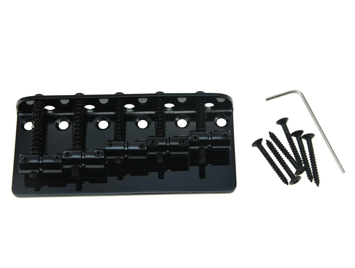 Black 5 String Electric Bass Guitar Bridge fits for Jazz J Bass or Precision P Bass Black