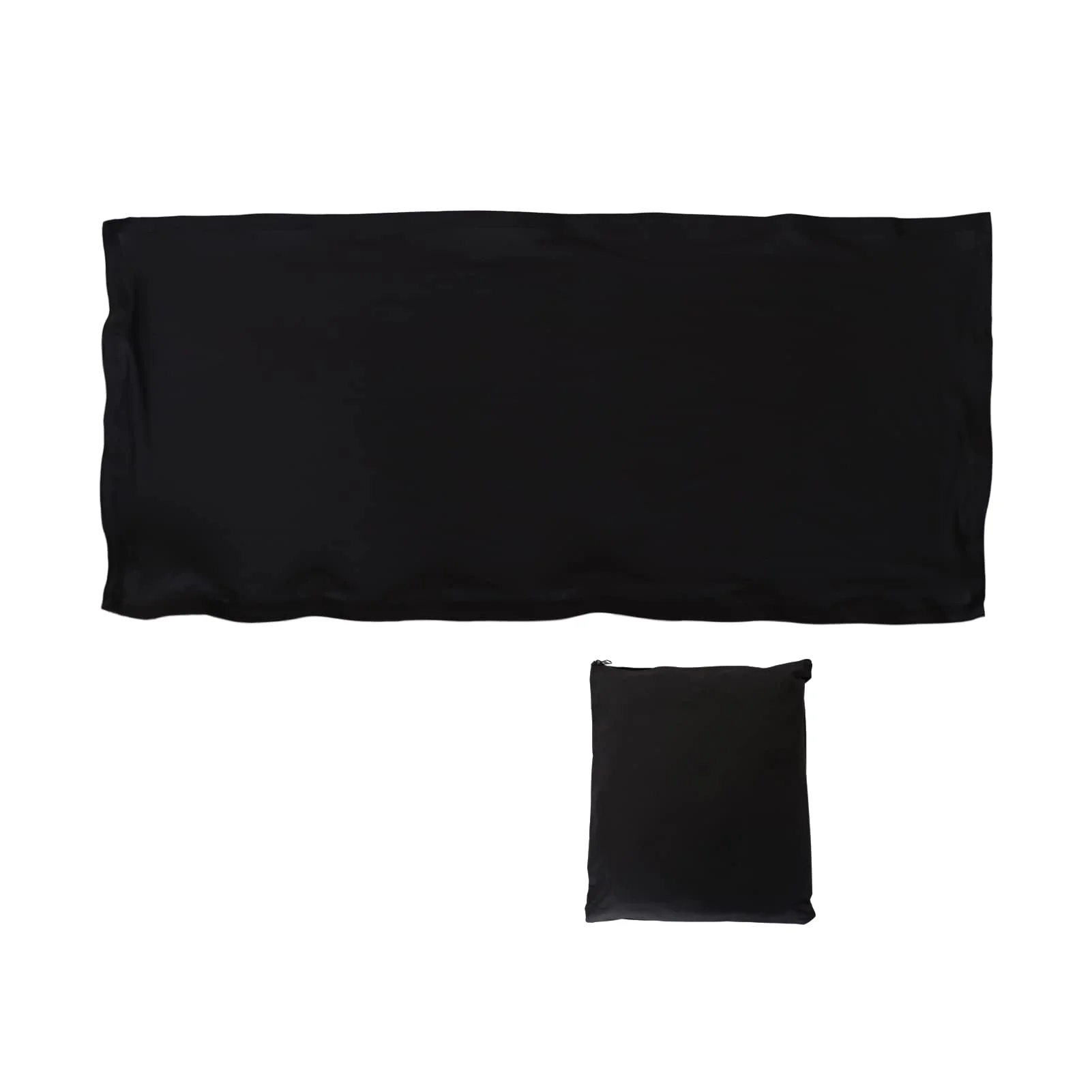 Black DJ Facade Scrim DJ Booth Scrim 19.5"x 44.2" w/Small Bag Black